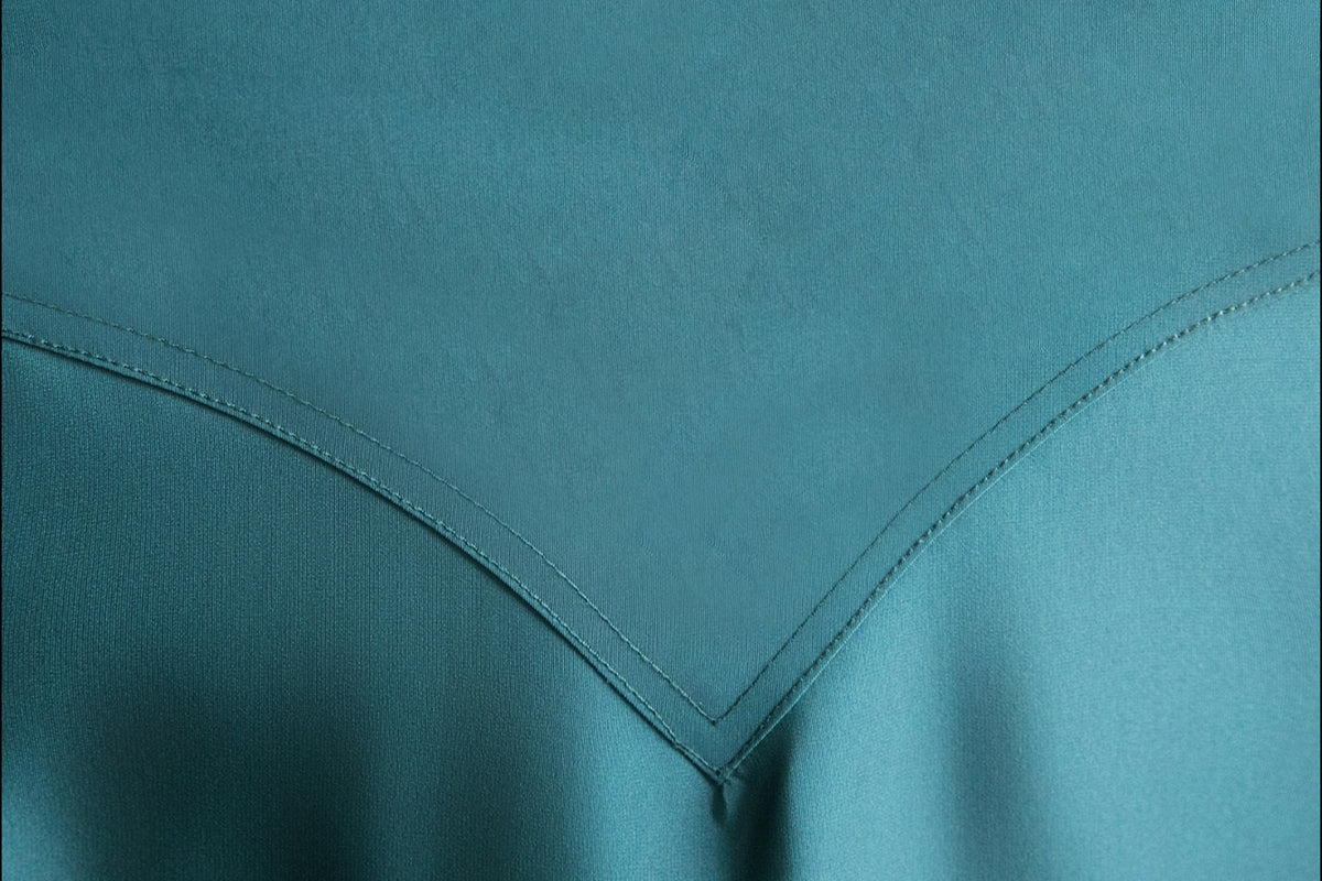 MXU Drawstring Satin Belted Jacket & Zipper Skort Set