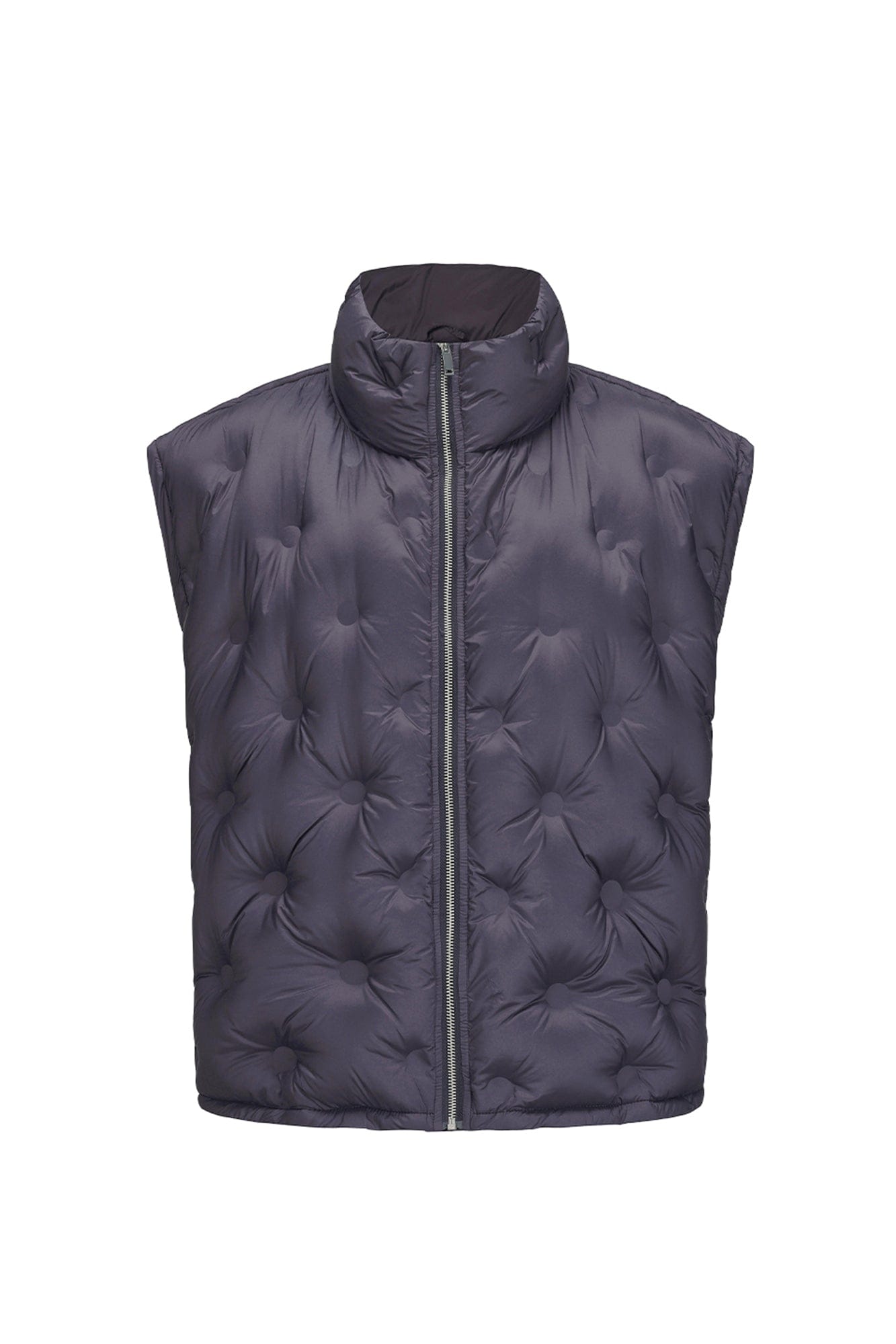 VANN VALRENCE Bubble-Quilted High-Neck Down Vest