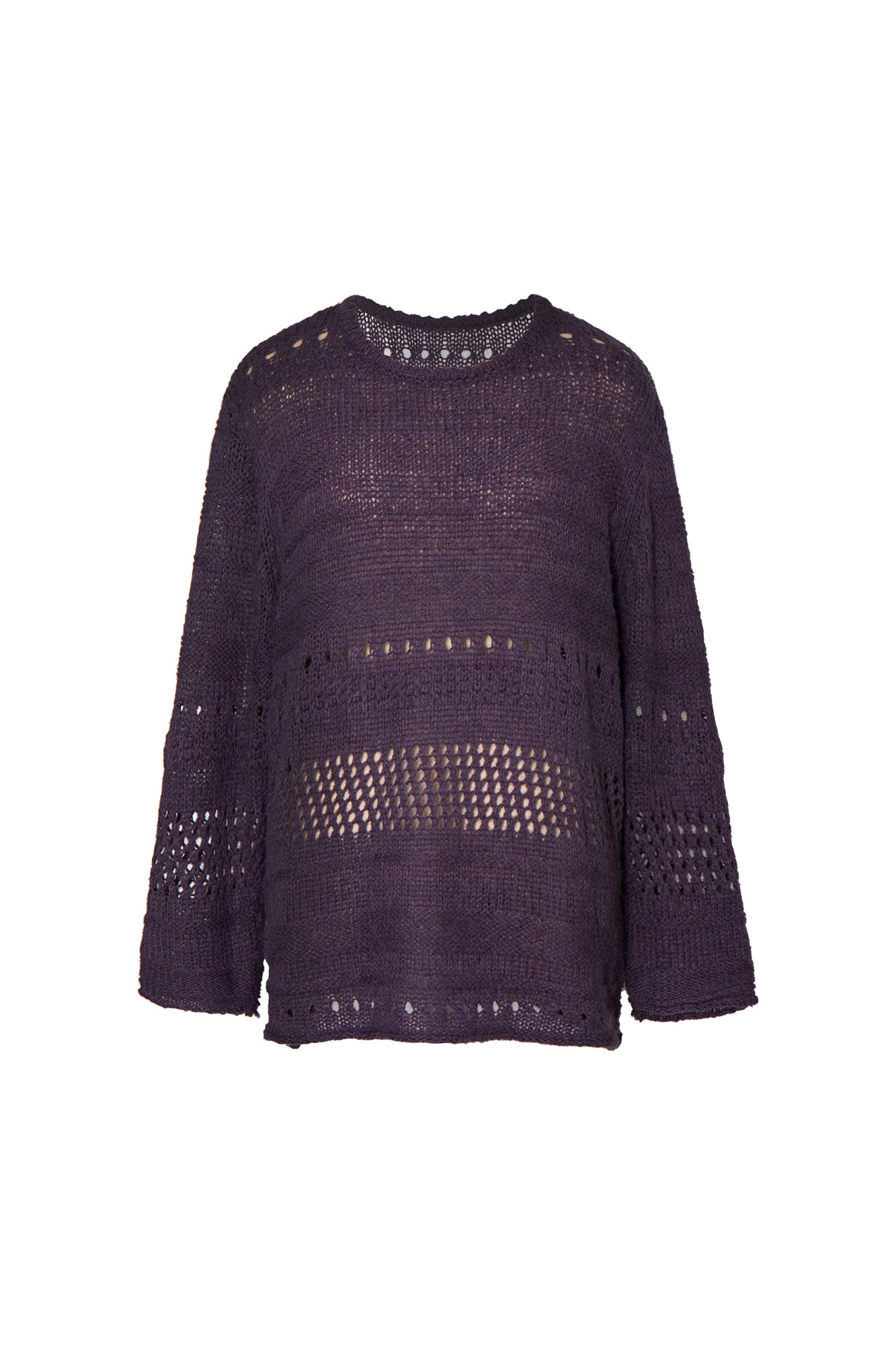 LEONSENSE Mohair-Blend Open-Knit Oversized Sweater
