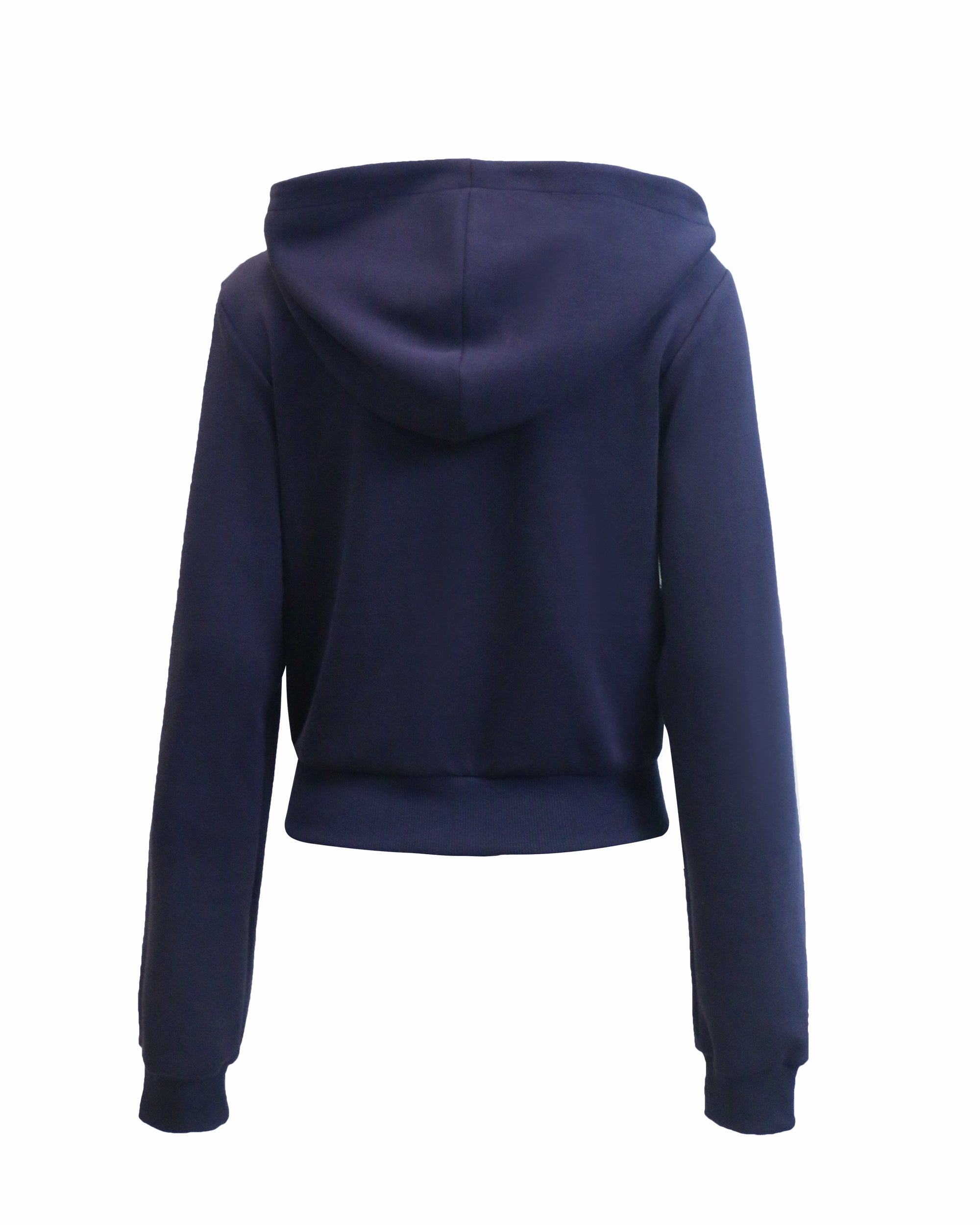 THE NEVERMORE Graffiti Ribbed Hem Cropped Hoodie