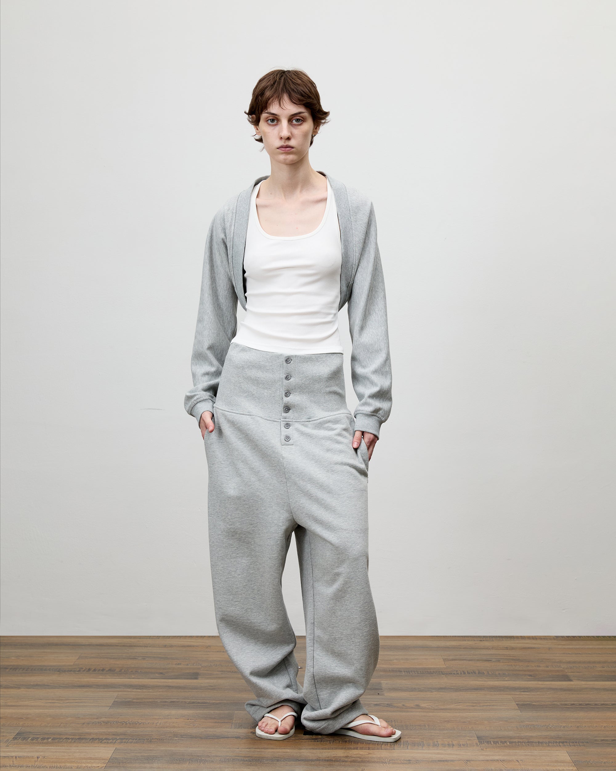 COMMAND N High-Waist Drop-Crotch Wide-Leg Sweatpants