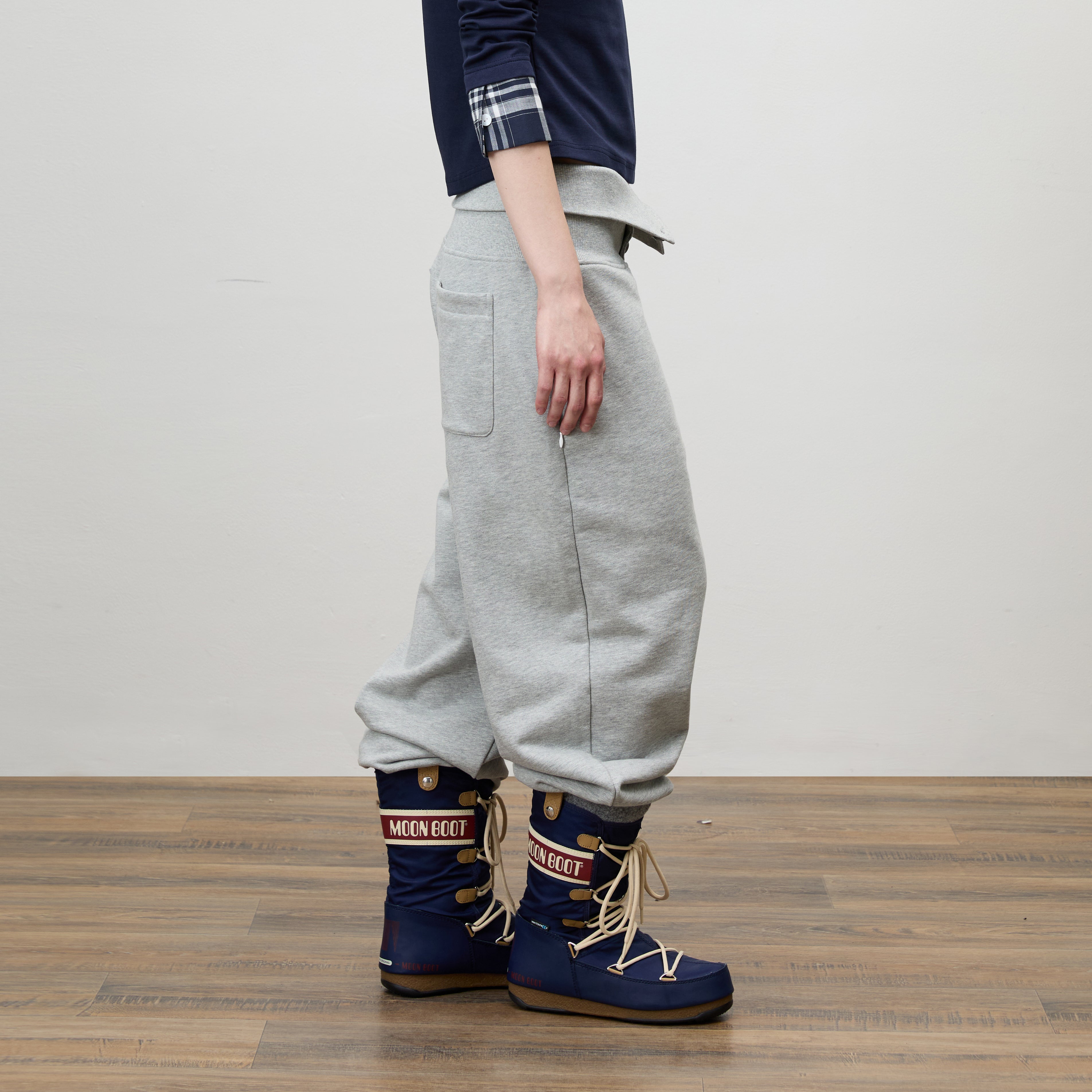 COMMAND N High-Waist Drop-Crotch Wide-Leg Sweatpants