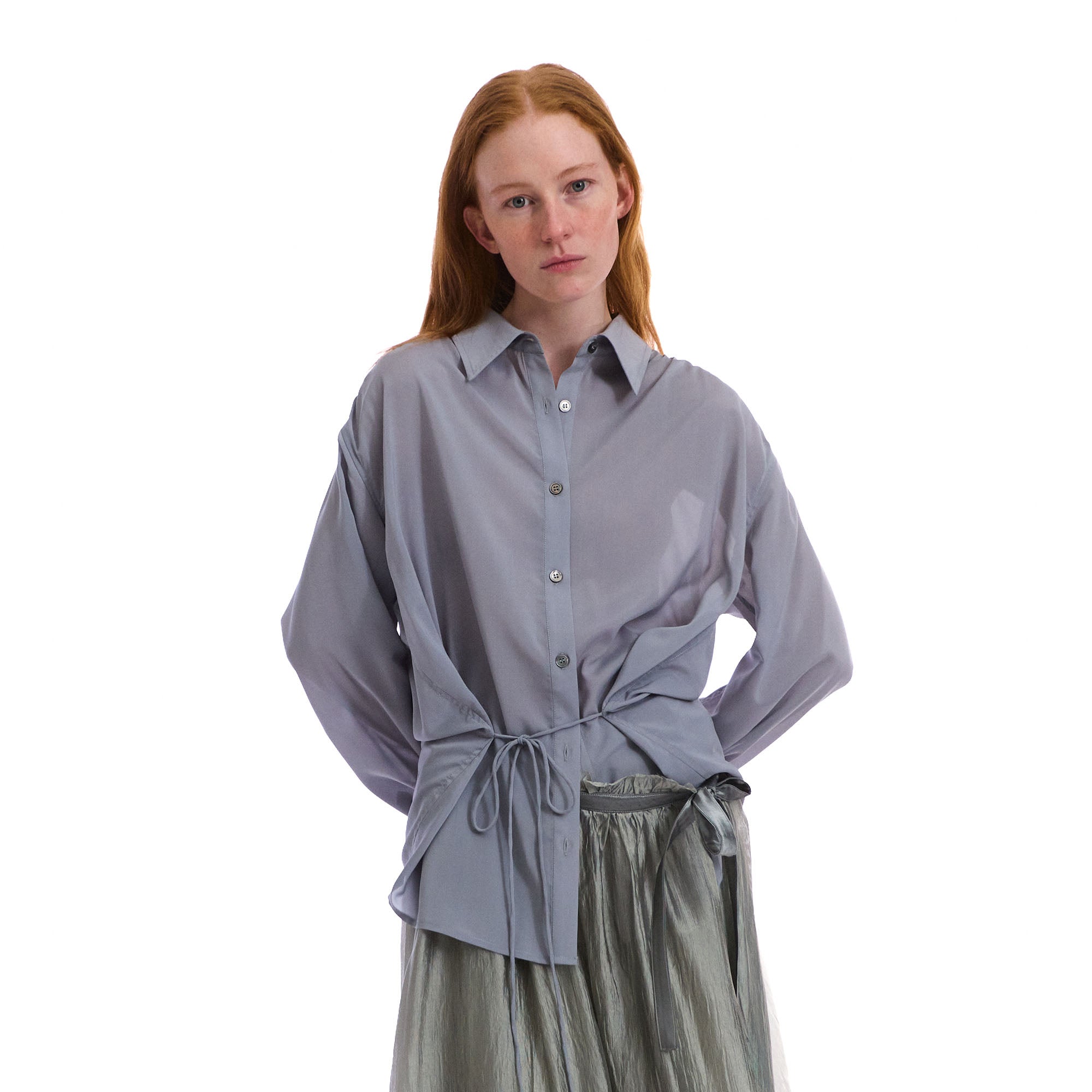 NEVERSEEZ Minimal Acetate Sheer Shirt