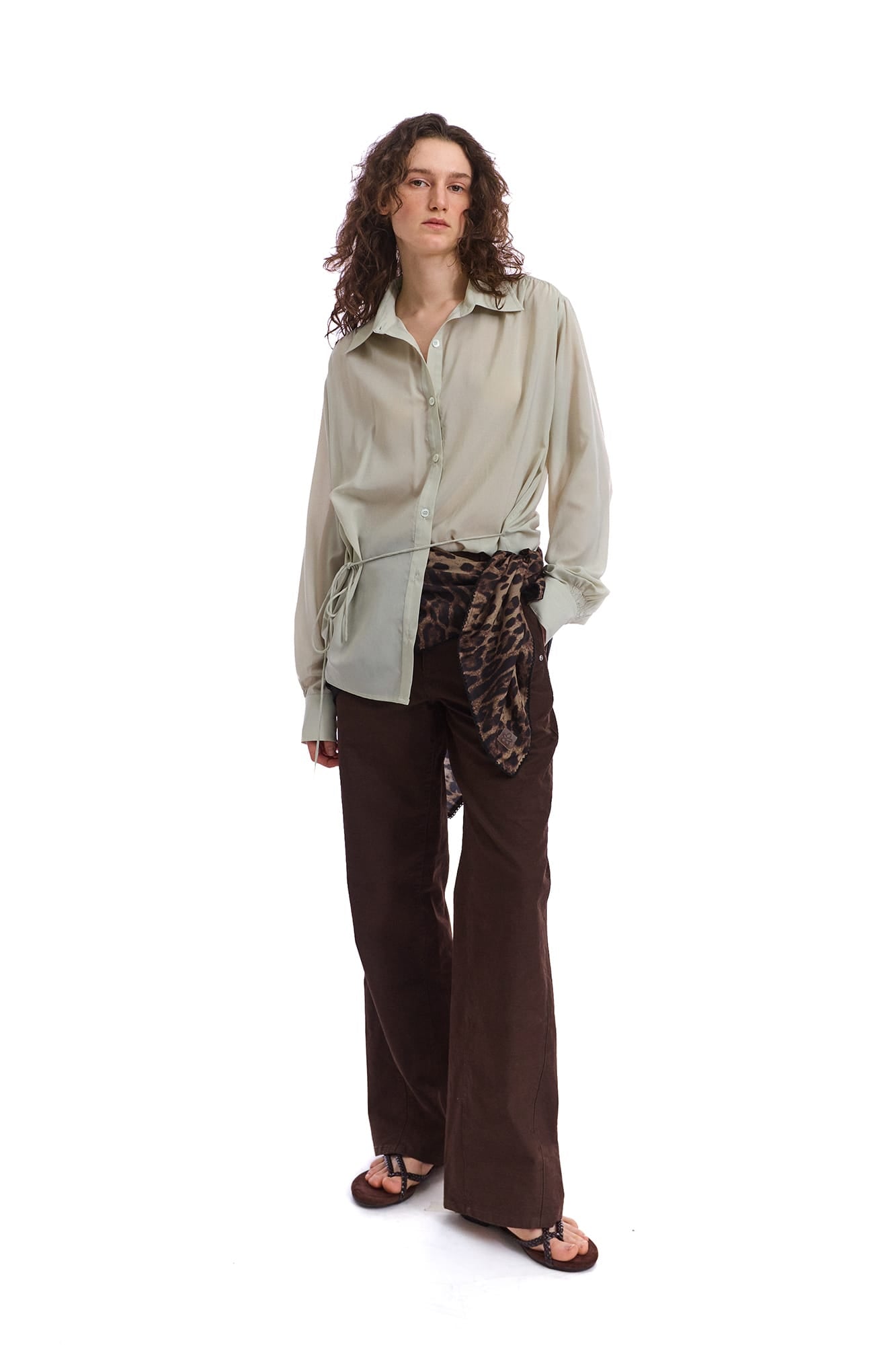 NEVERSEEZ Embroidered Utility Straight-Leg Pants
