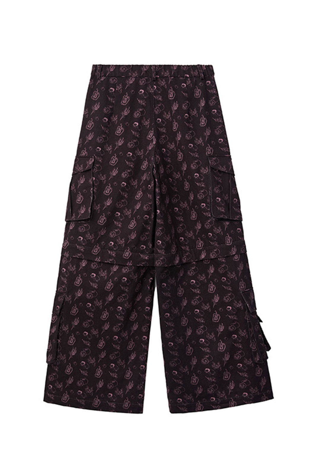 NOESE Botanical Full-Print Convertible Cargo Pants