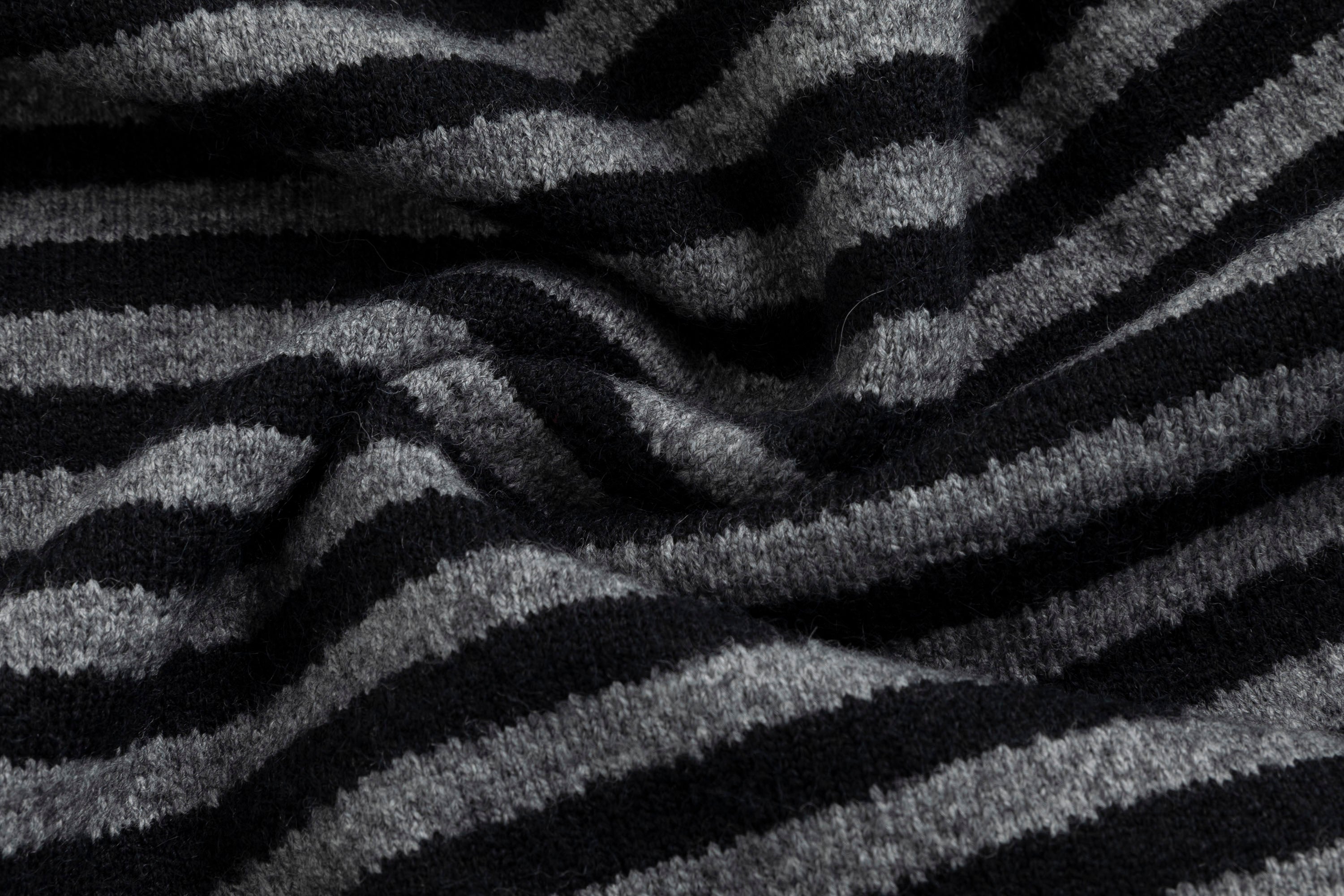 CESTNOUS Studded Striped Cat-Ear Hoodie