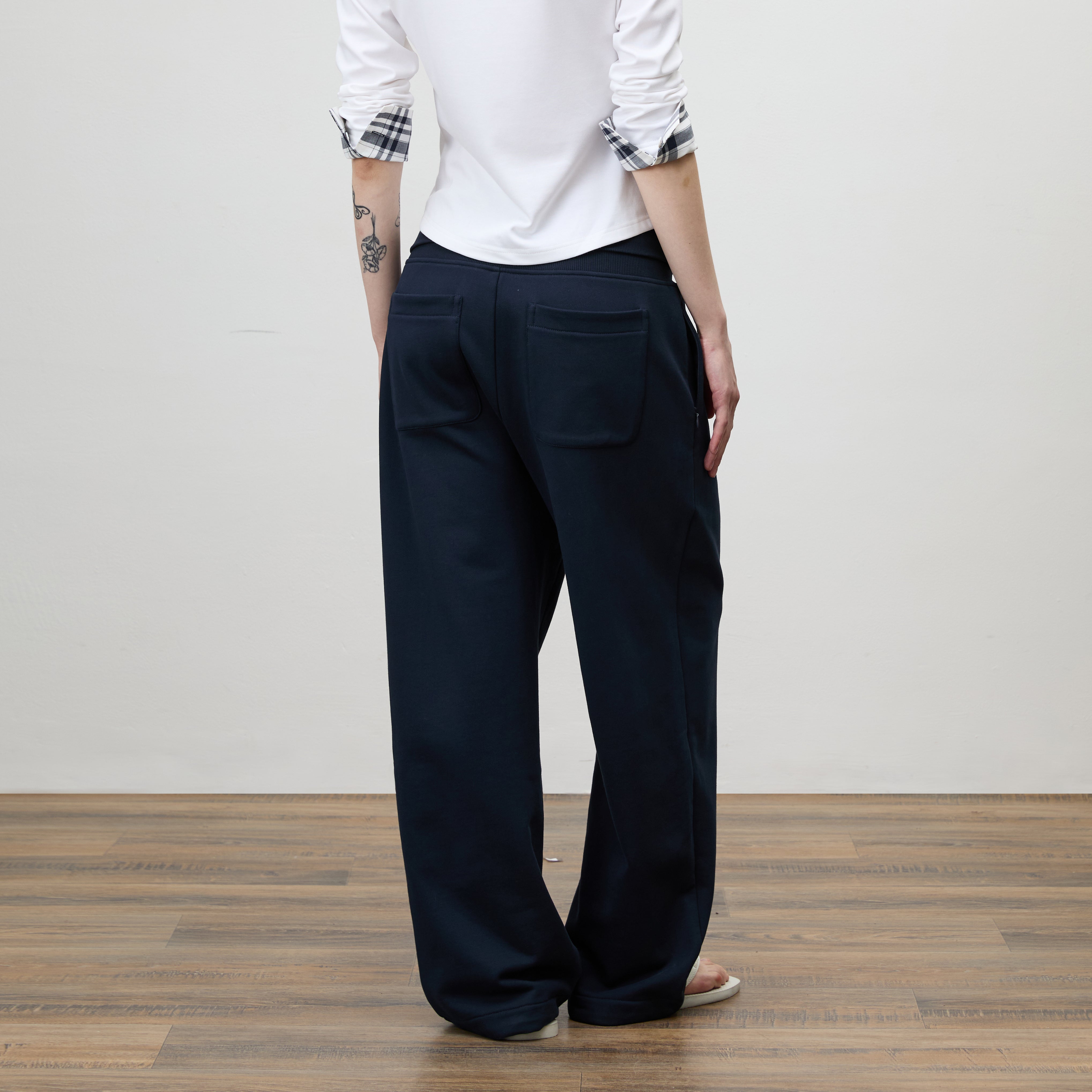 COMMAND N High-Waist Drop-Crotch Wide-Leg Sweatpants