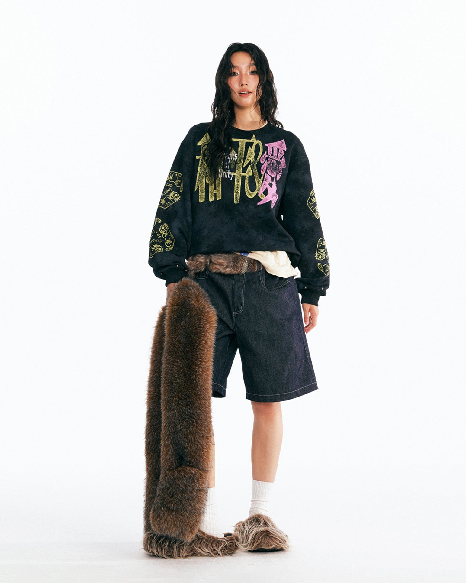 1997 POSTOFFICE Peaceful Love Tie-Dye Sweatshirt