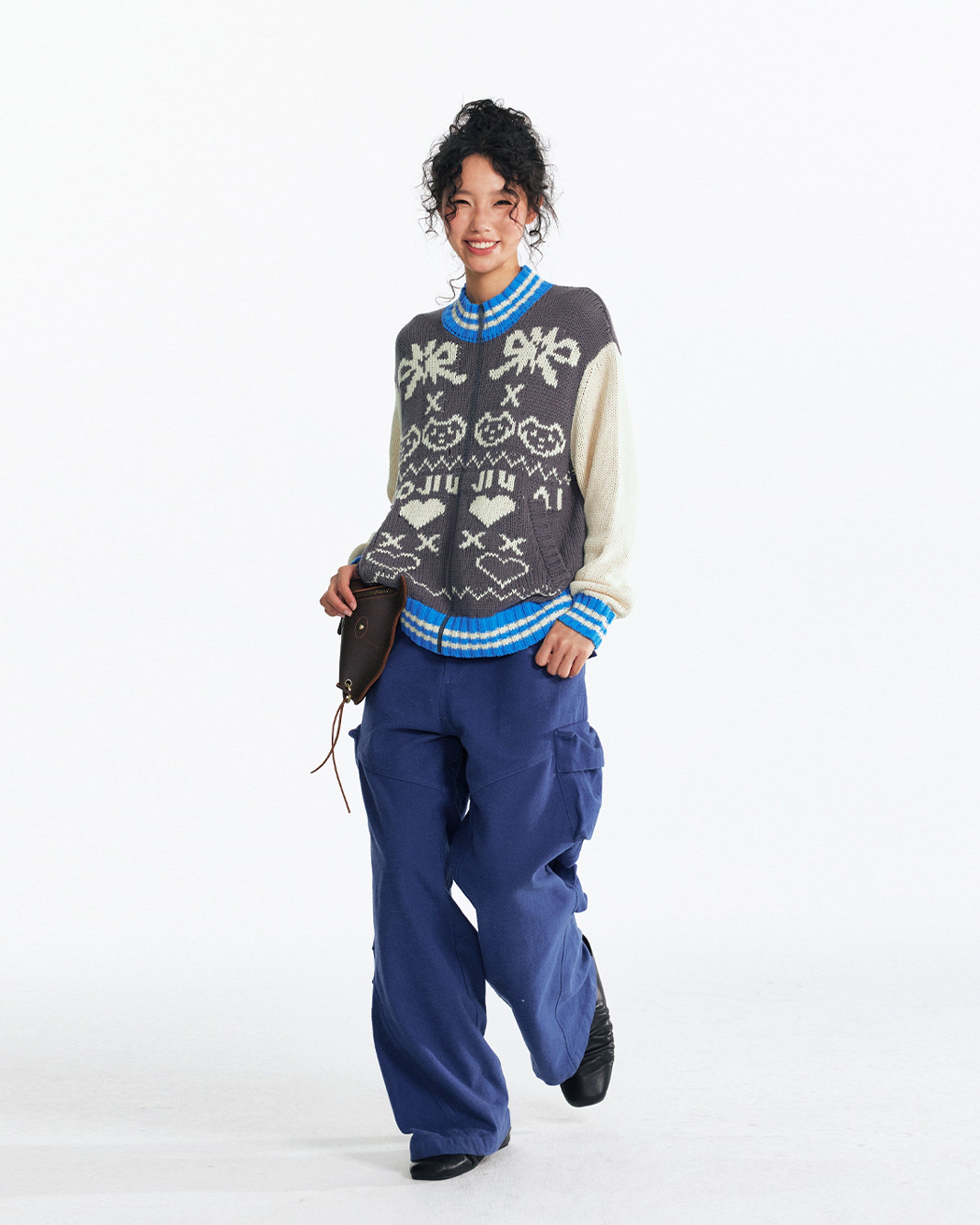 1997 POSTOFFICE Fair Isle Baseballr Sweater