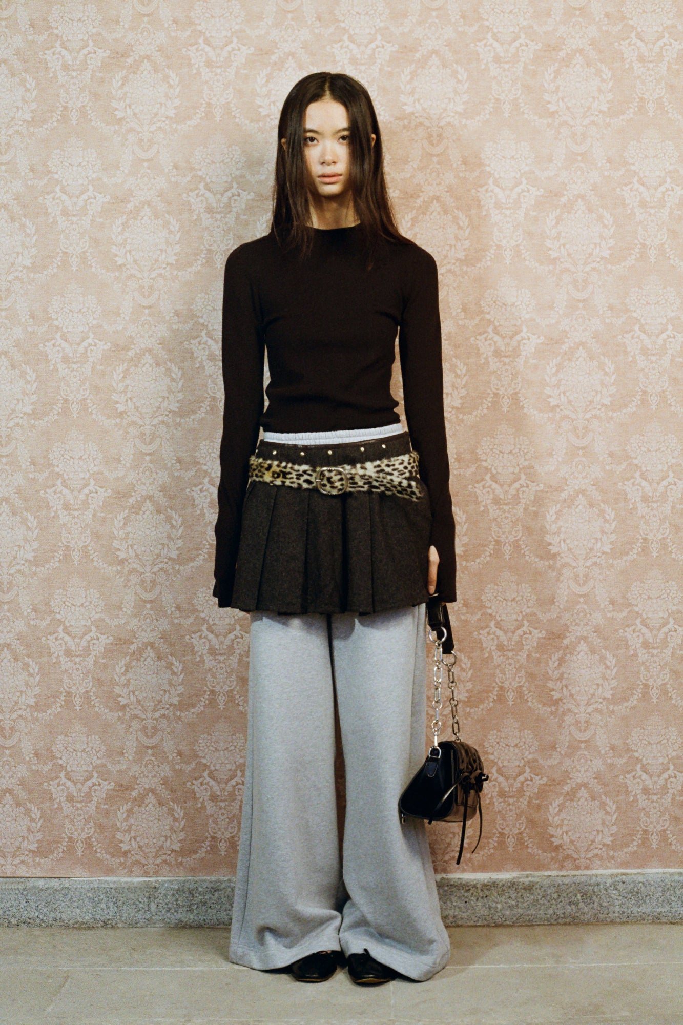 OINIMI Leopard Oval-Buckle Belt