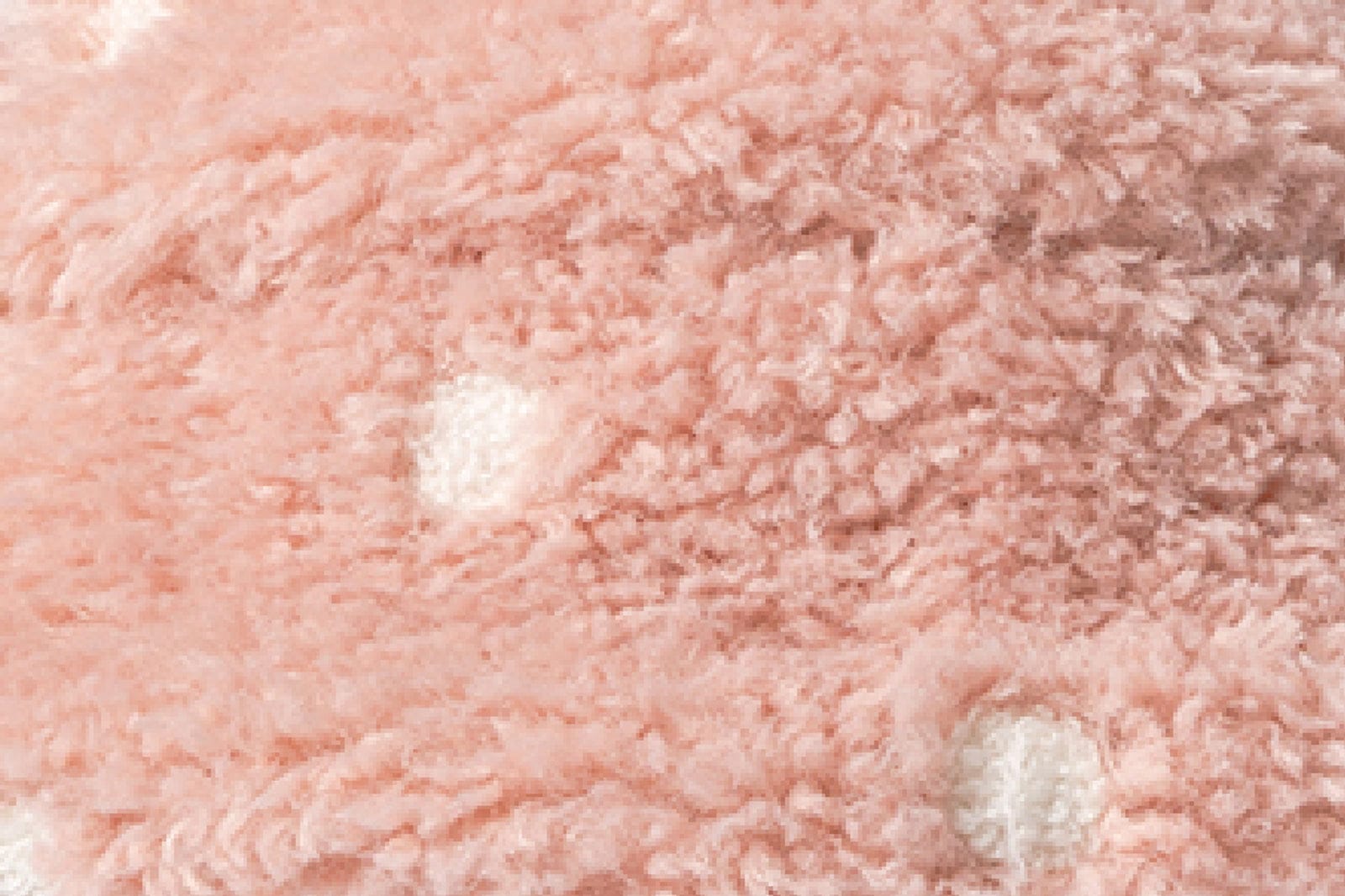 TWINBUTA Polka Plush Faux Fur Bucket Hat