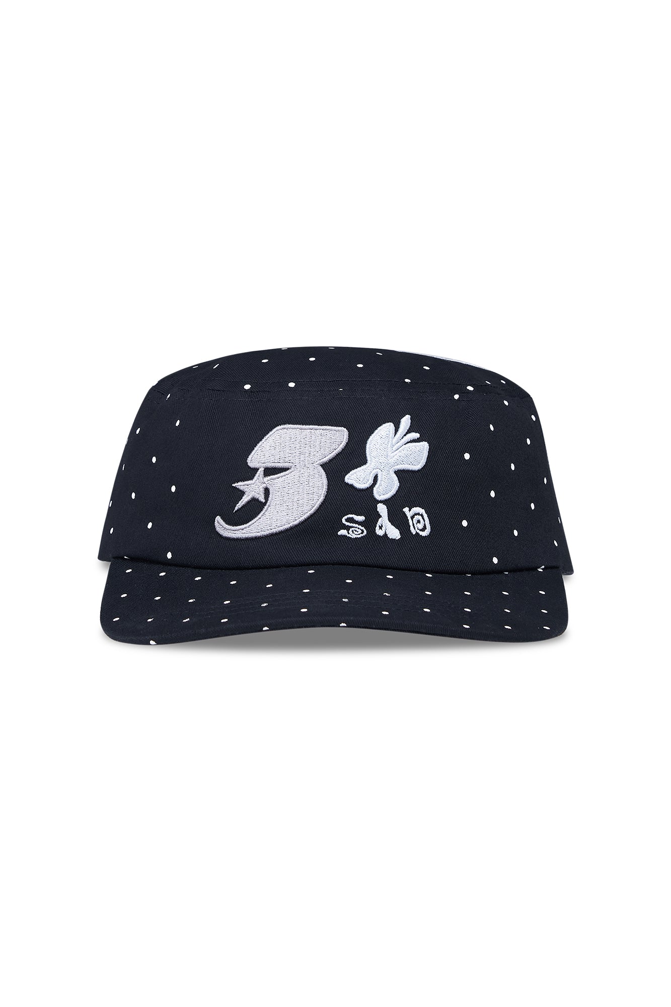 SANB Polka Dot Embroidered Trucker Hat