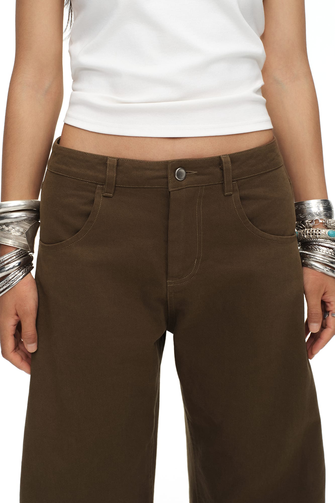OINIMI Essential Wide-Leg Workwear Pants