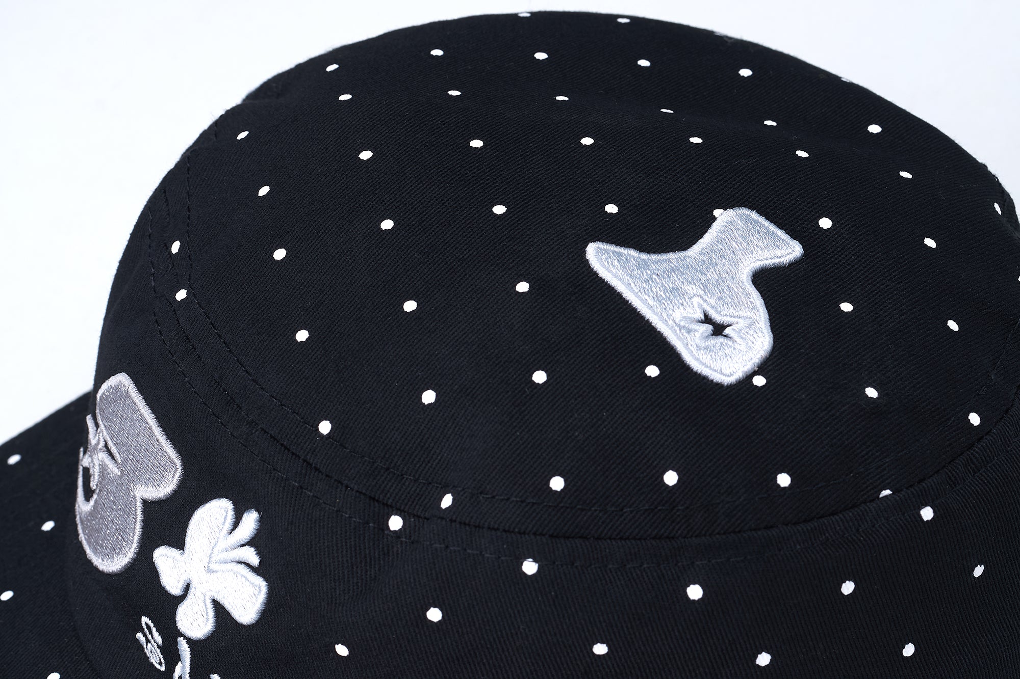 SANB Polka Dot Embroidered Trucker Hat
