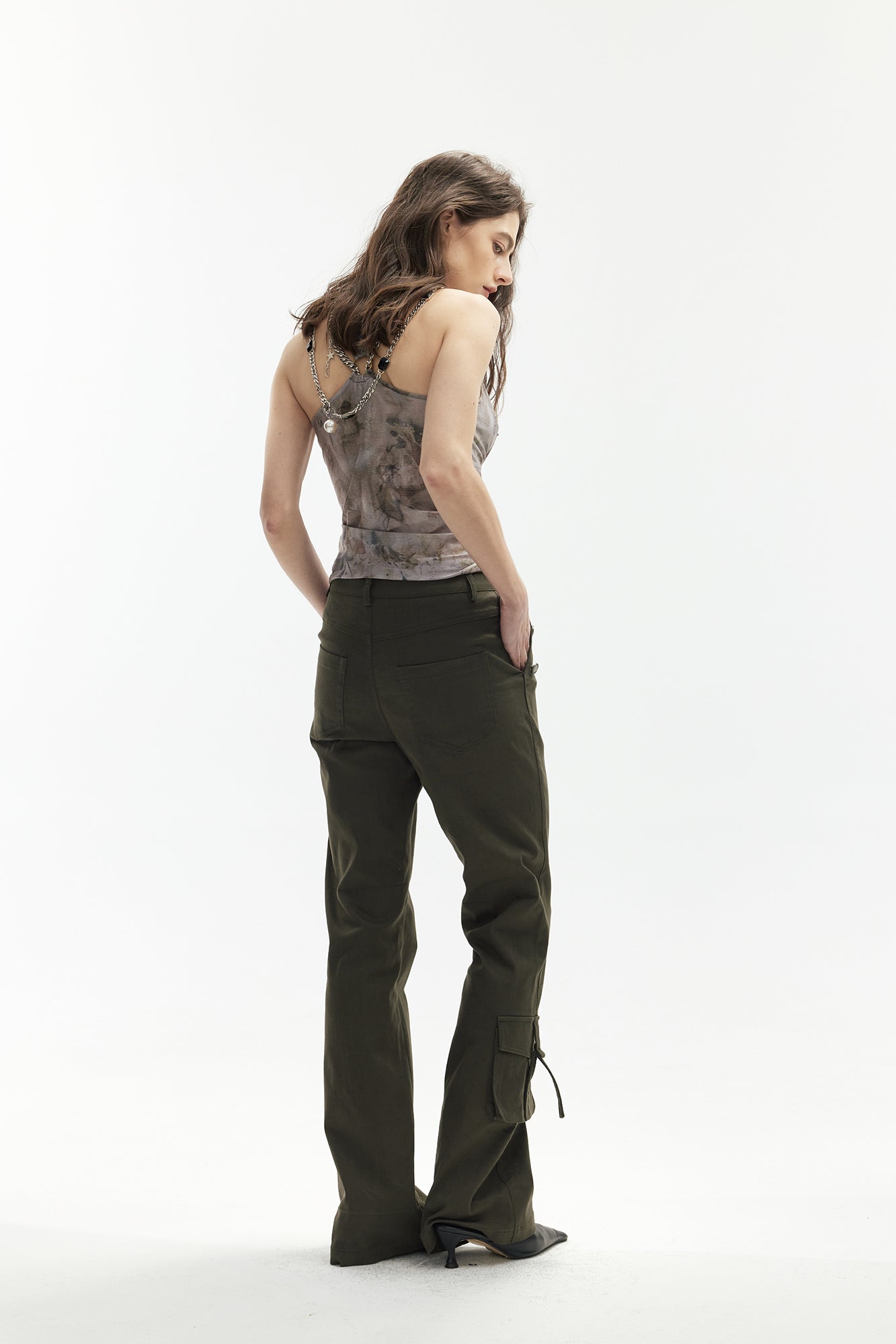 JIUWU PARK Utility Flared Cargo Pants