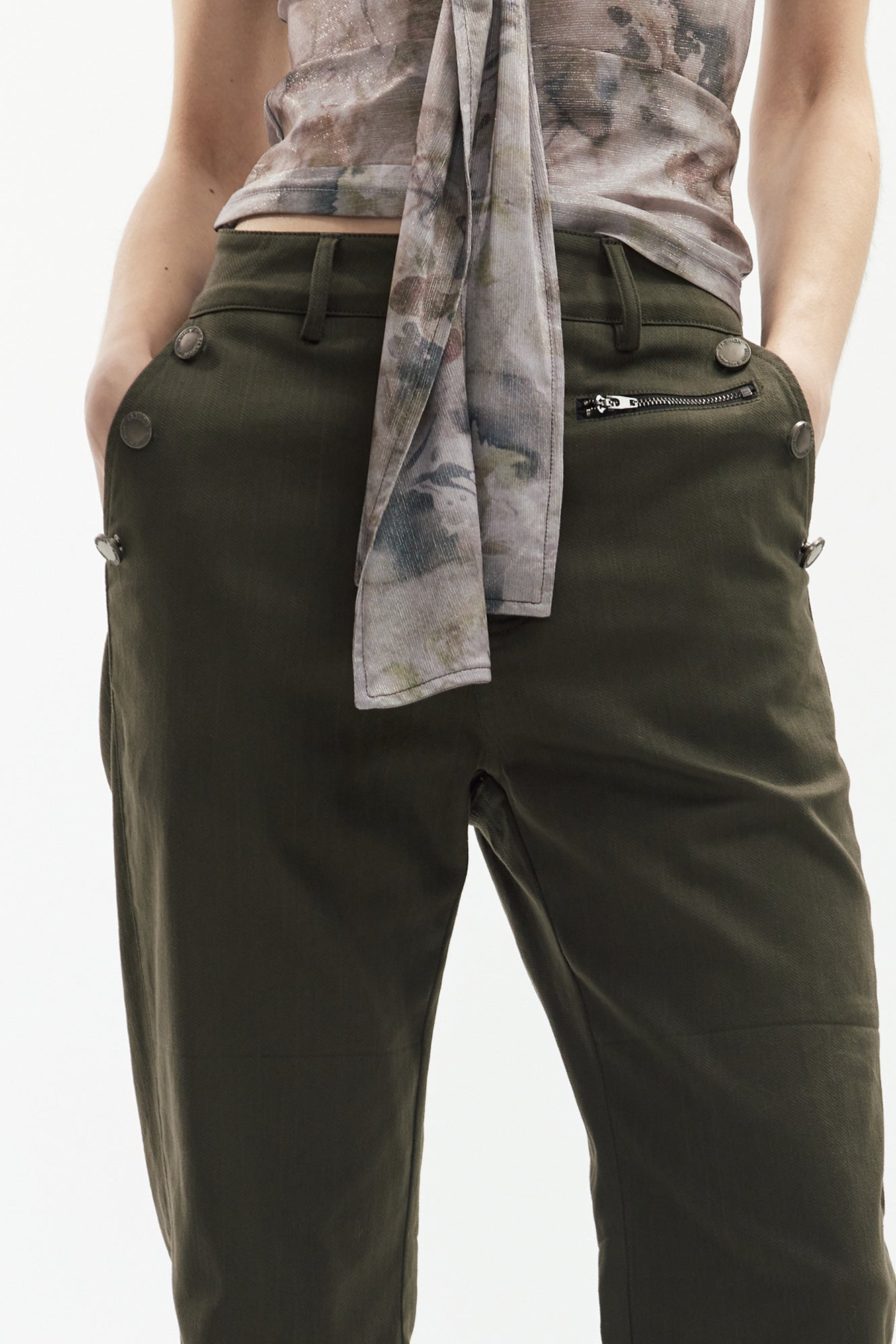 JIUWU PARK Utility Flared Cargo Pants