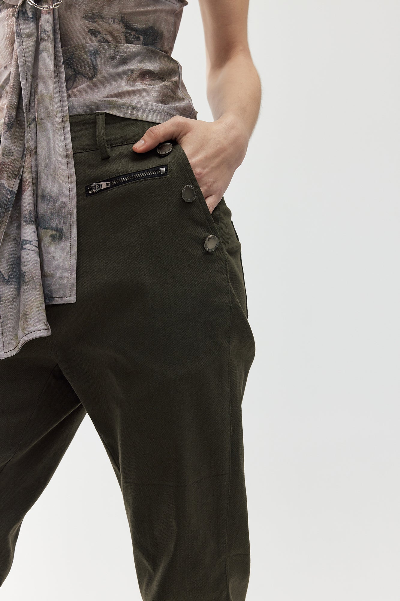 JIUWU PARK Utility Flared Cargo Pants