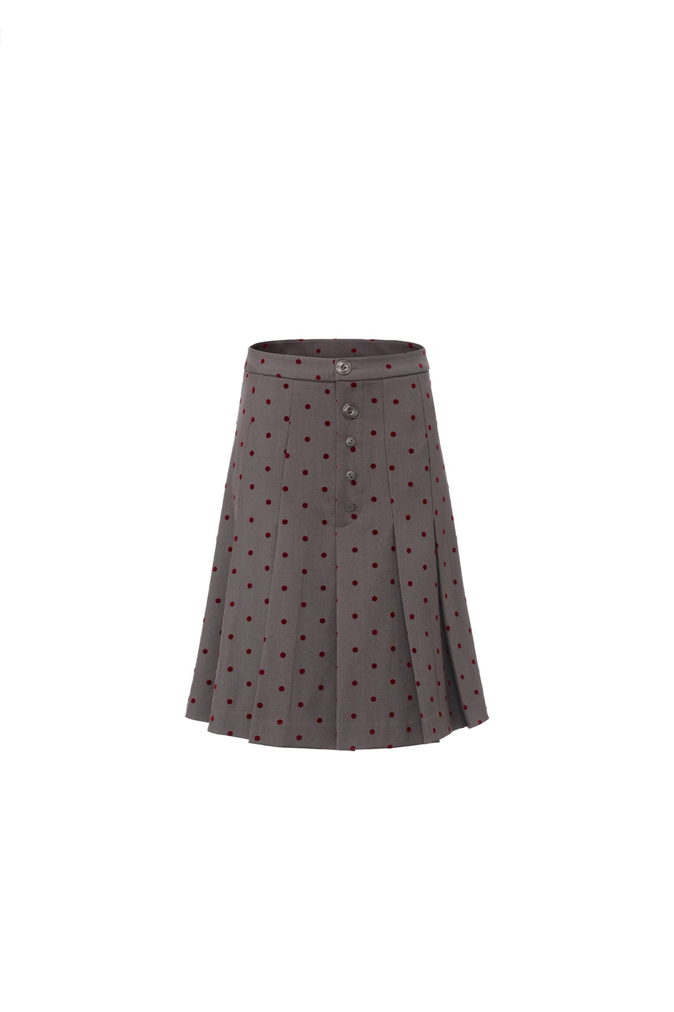NOESE Polka Dot Pleated Skirt