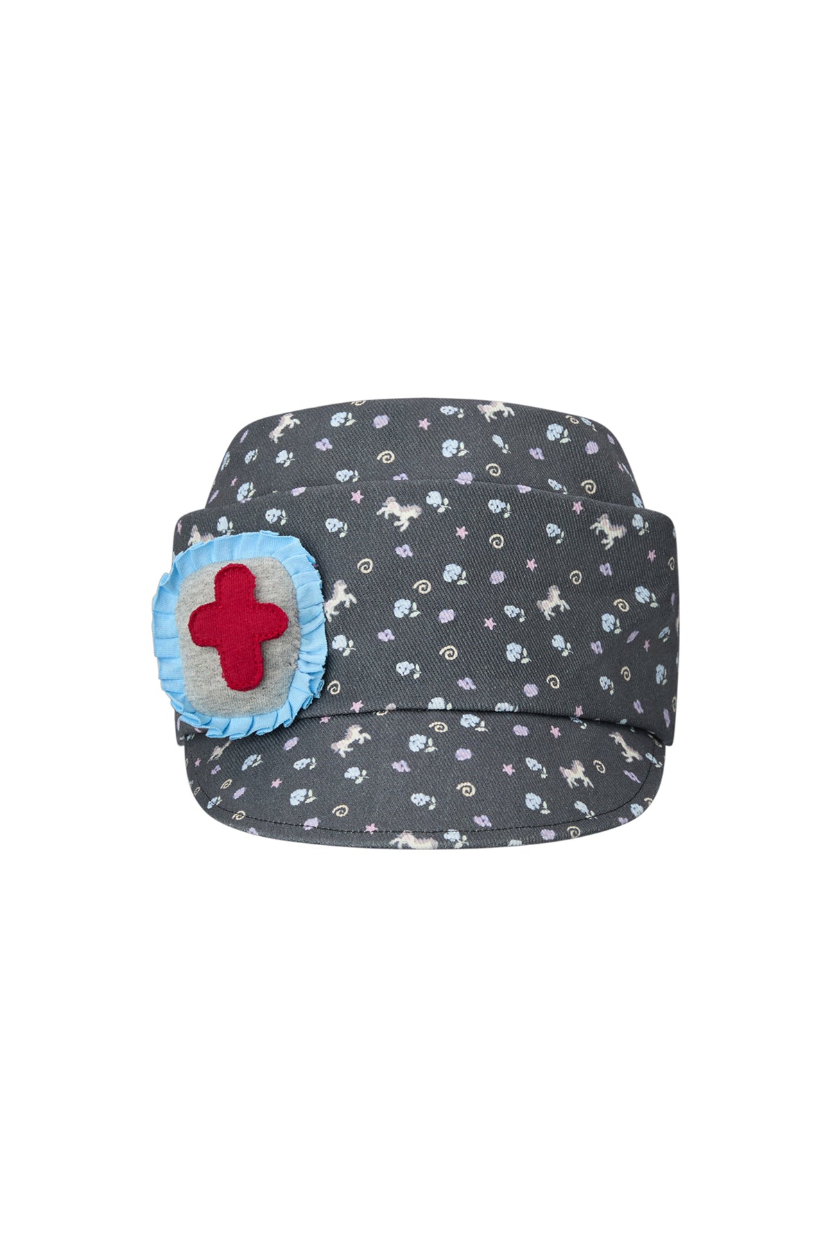 BETWEENAND Pony Full-Print Denim Cadet Cap