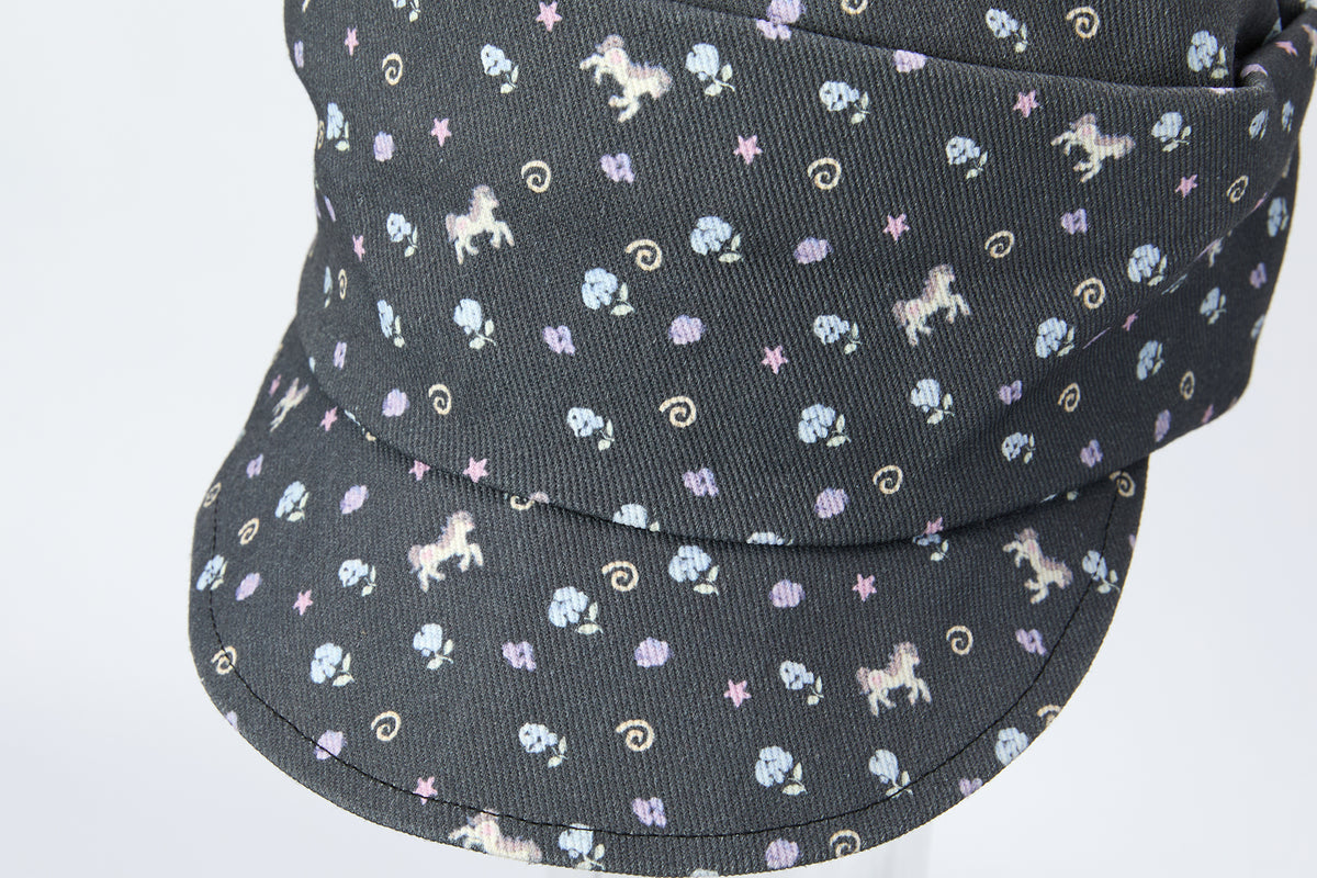 BETWEENAND Pony Full-Print Denim Cadet Cap