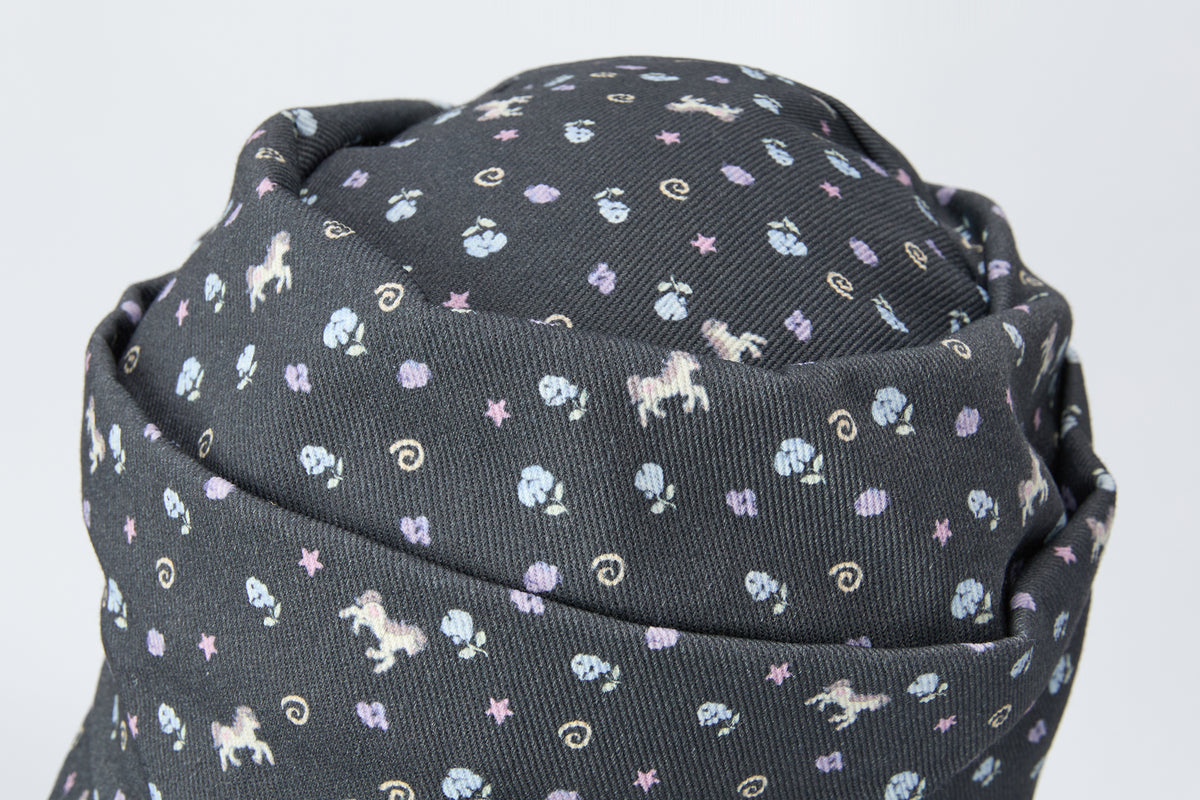 BETWEENAND Pony Full-Print Denim Cadet Cap