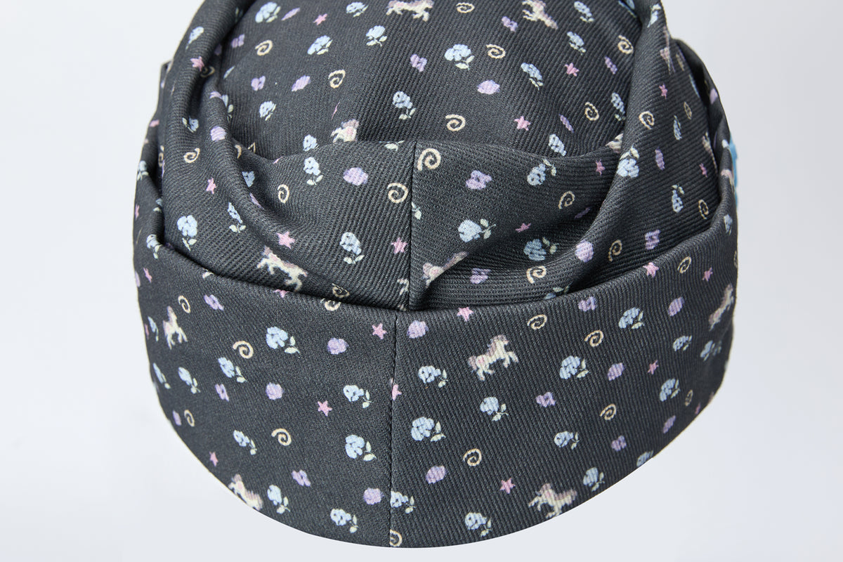 BETWEENAND Pony Full-Print Denim Cadet Cap