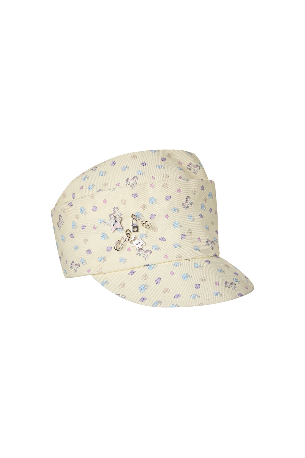 BETWEENAND Pony Full-Print Denim Cadet Cap