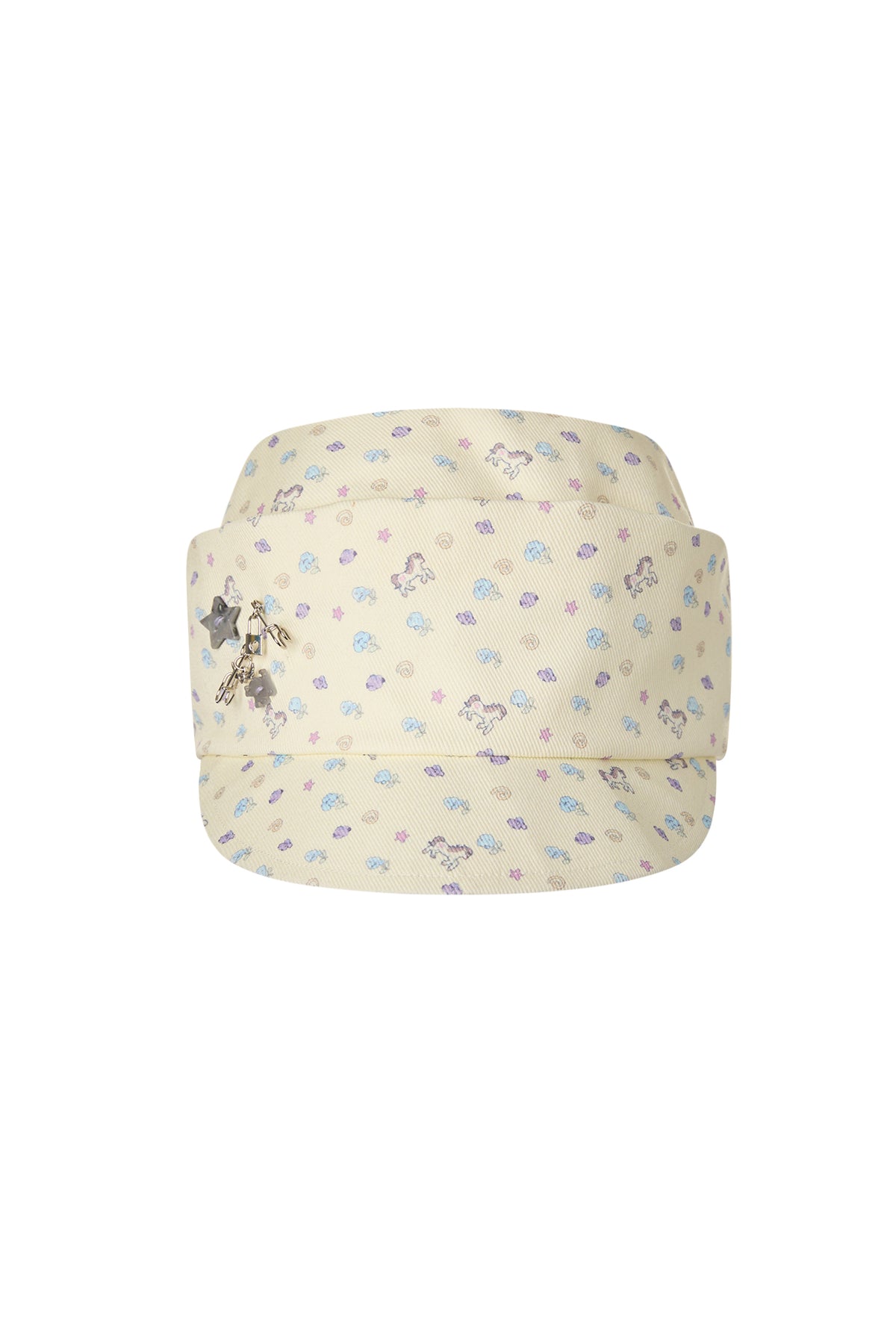 BETWEENAND Pony Full-Print Denim Cadet Cap