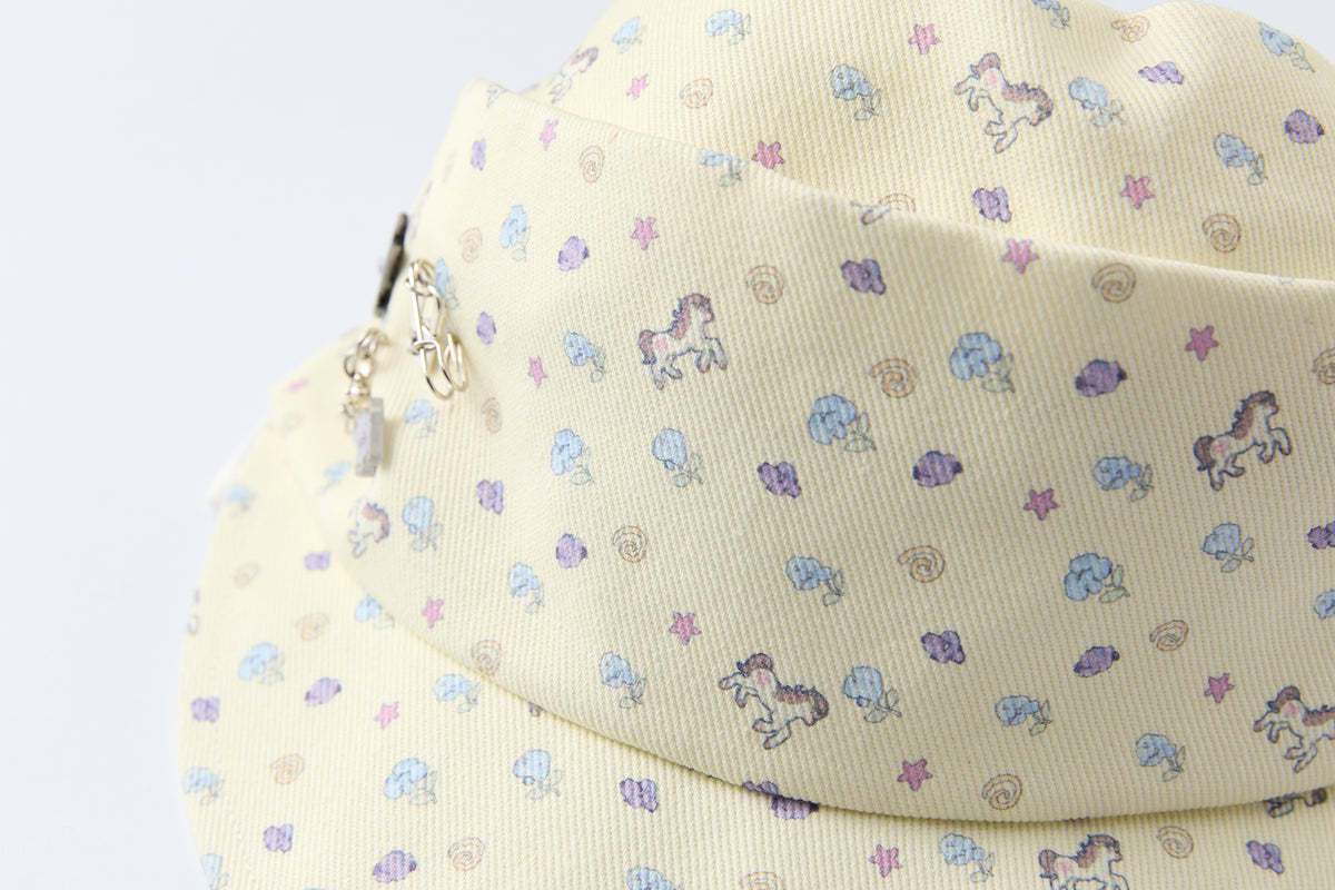 BETWEENAND Pony Full-Print Denim Cadet Cap