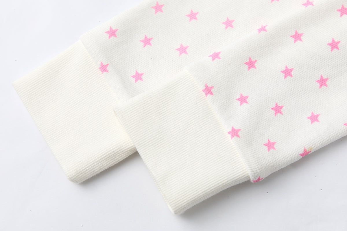 BETWEENAND Glitter Star Full-Print Slim Zip-Up Hoodie
