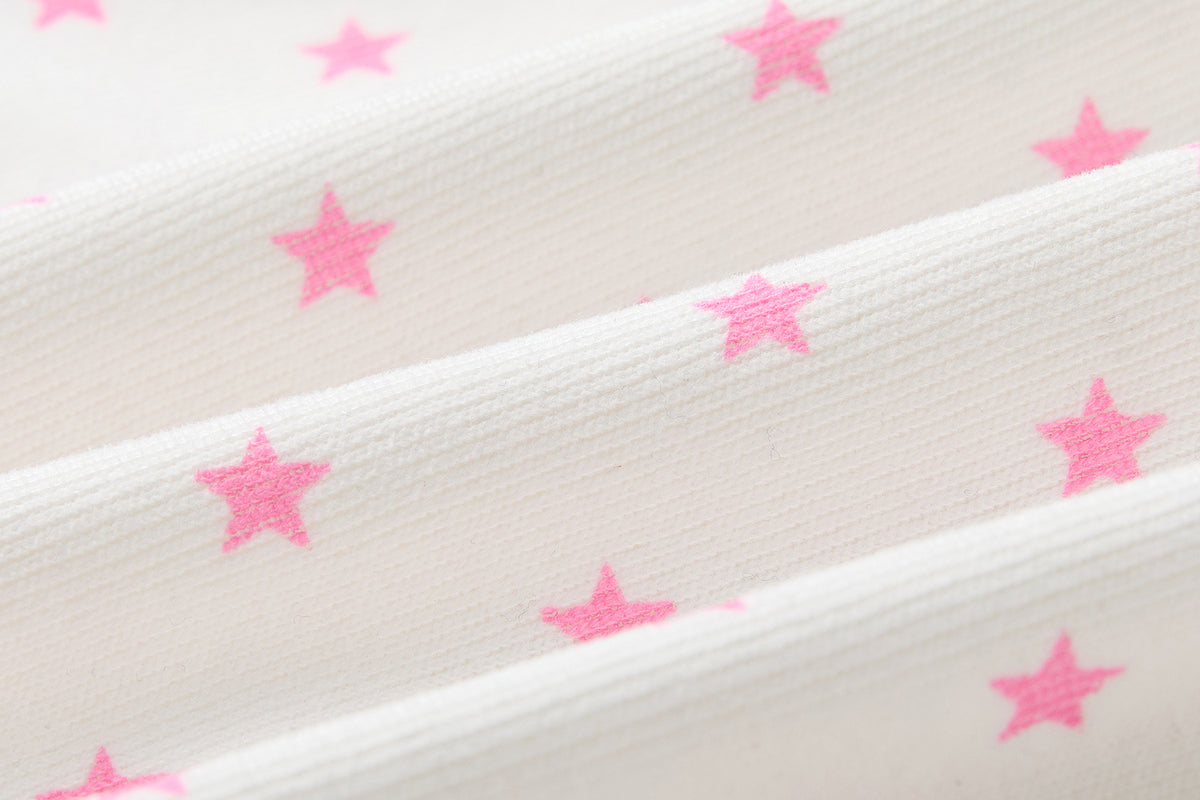 BETWEENAND Glitter Star Full-Print Slim Zip-Up Hoodie