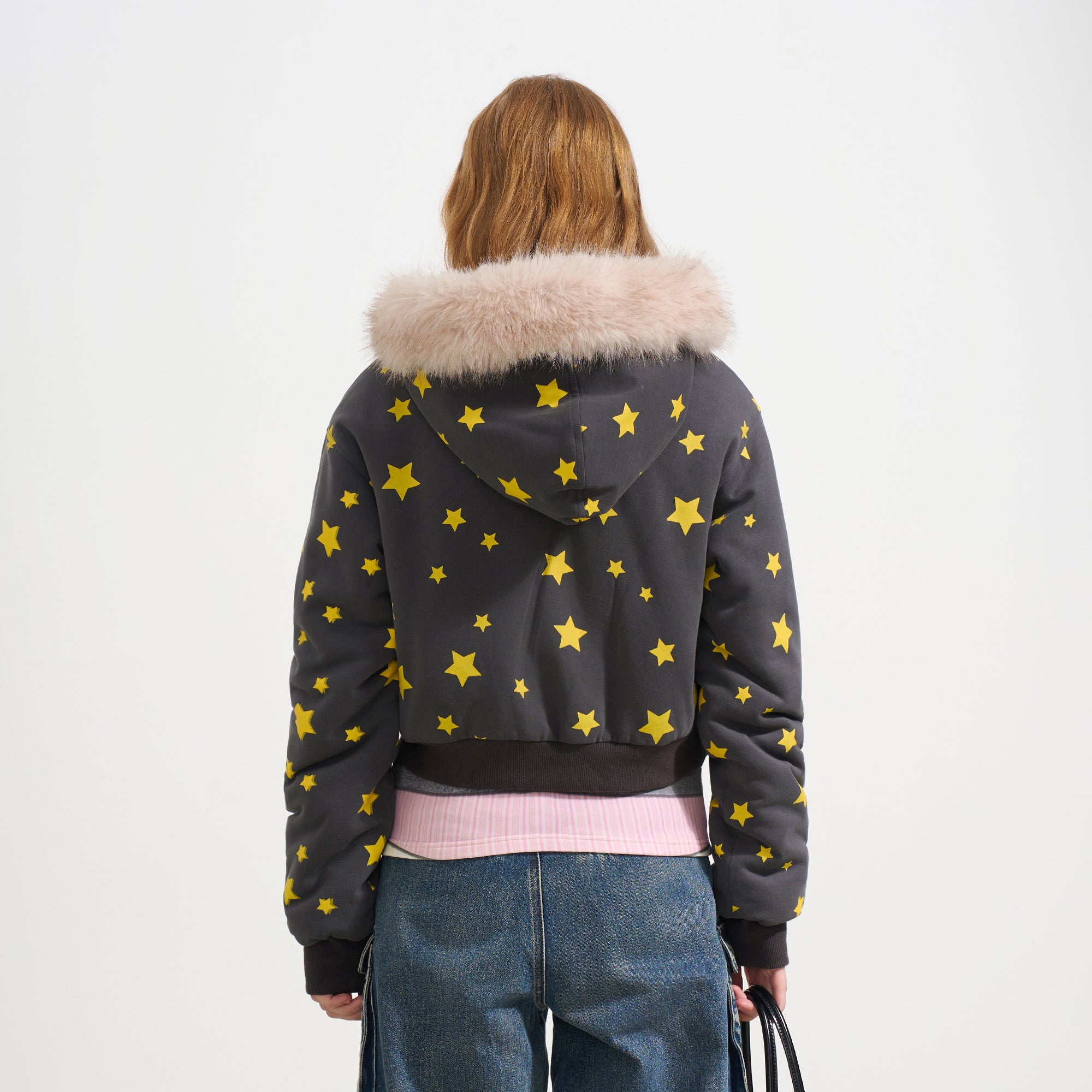 SOFITTE Star Full-Print Faux-Fur Lined Jacket