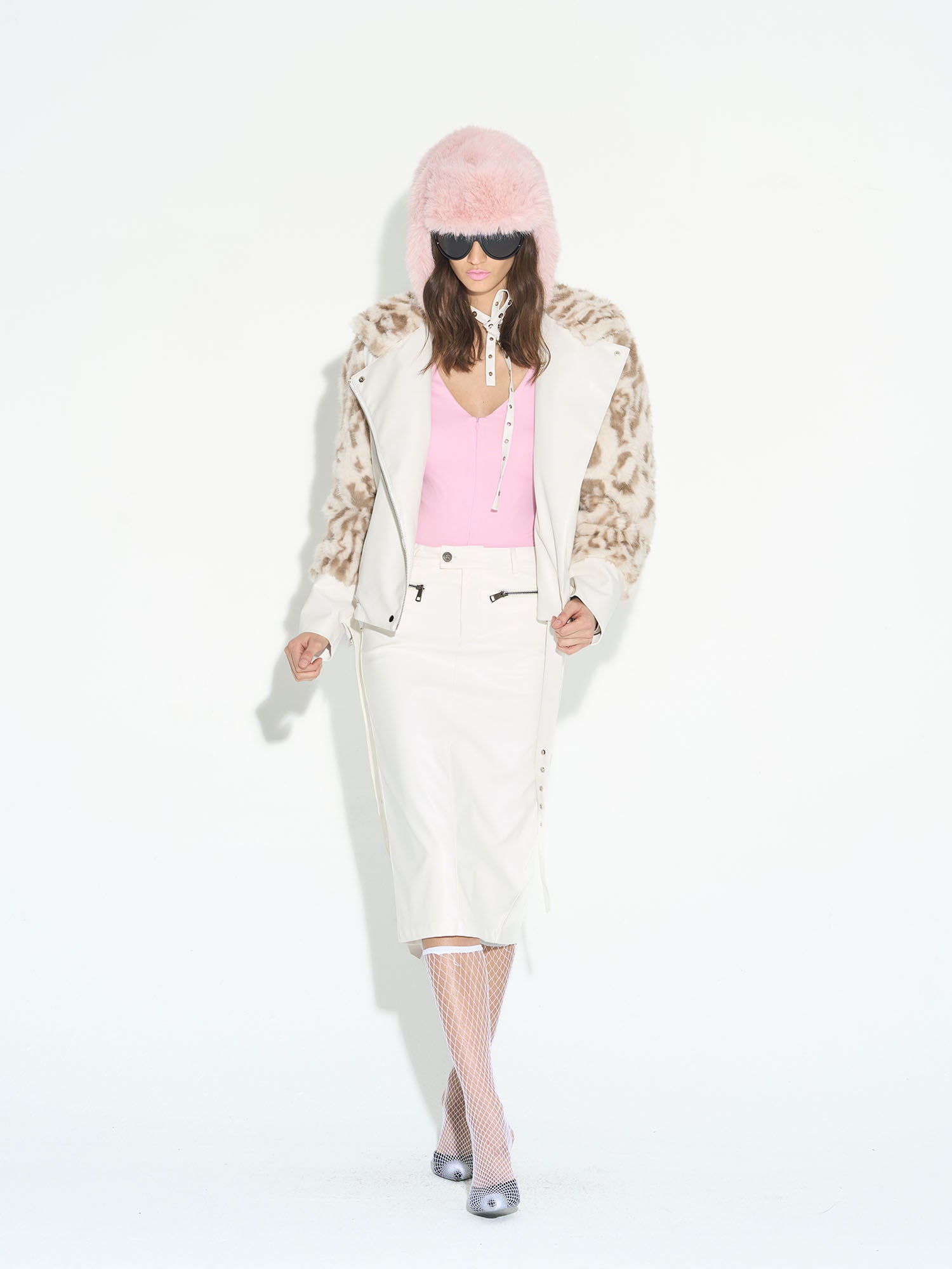 NEVER OFFEND L ANGEL Fluffy Faux Fur Ear Flap Hat