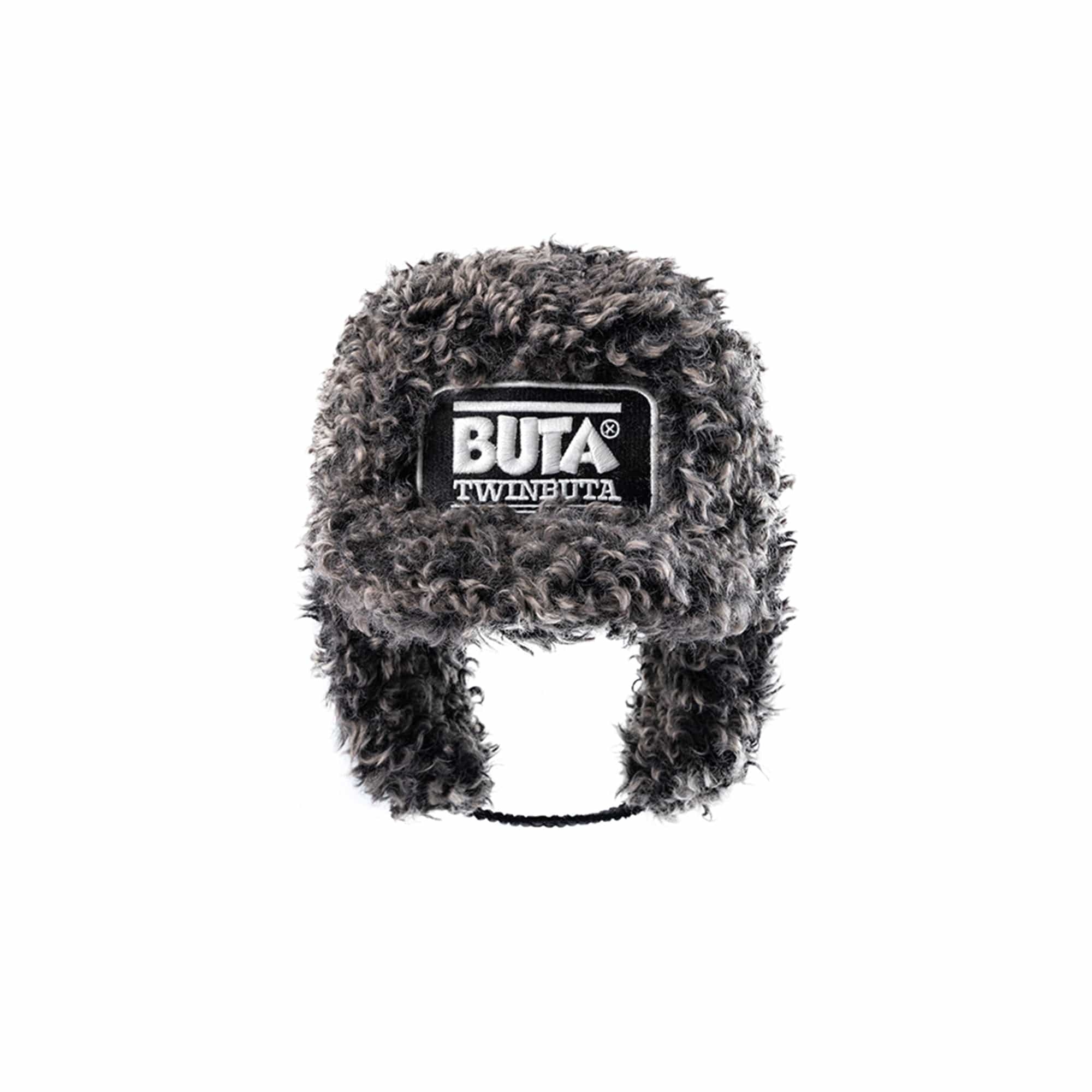 TWINBUTA Heart-Patch Faux Fur Trapper Hat