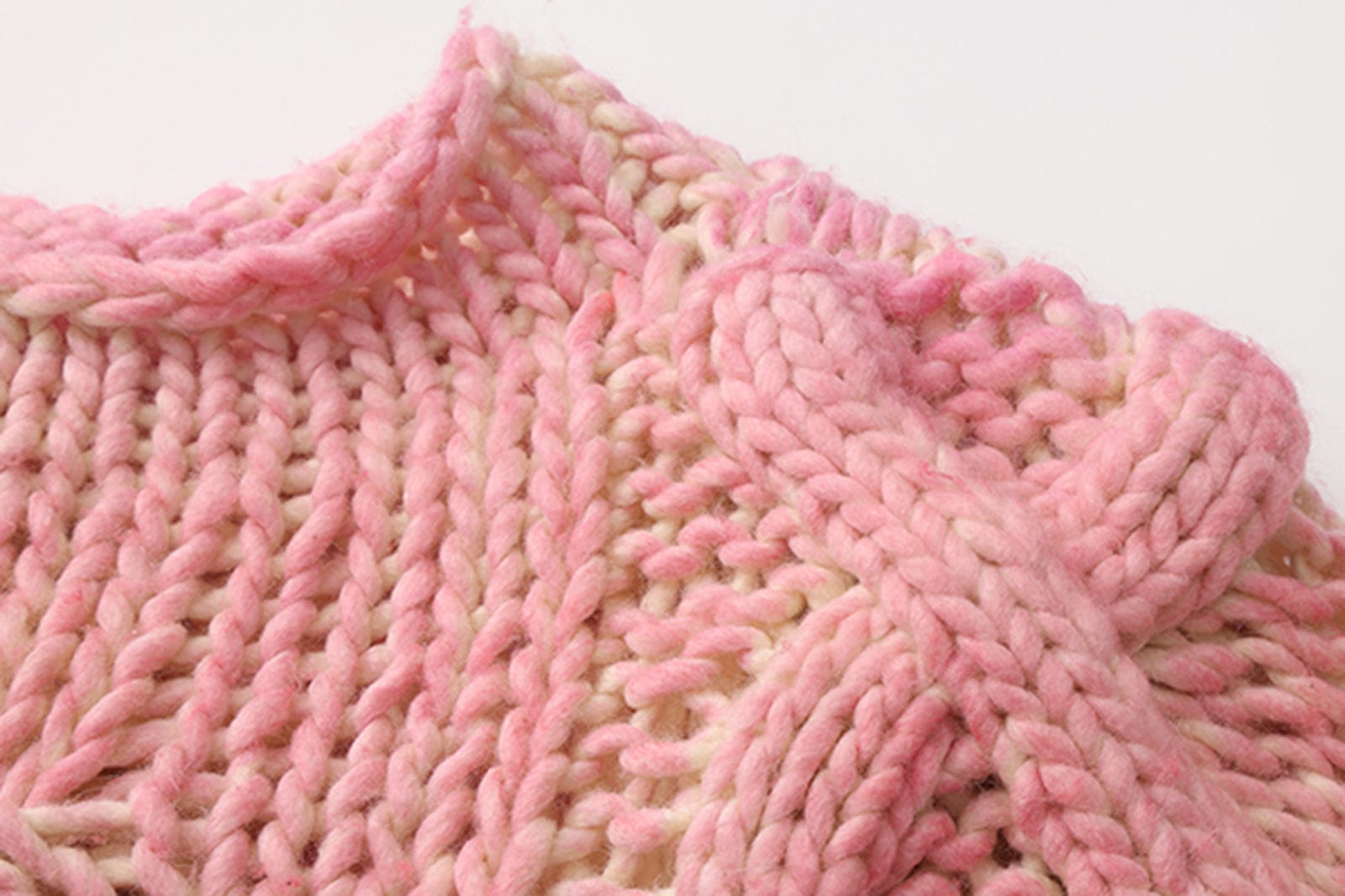 VANN VALRENCE Chunky Open-Knit Spray-Dyed Sweater