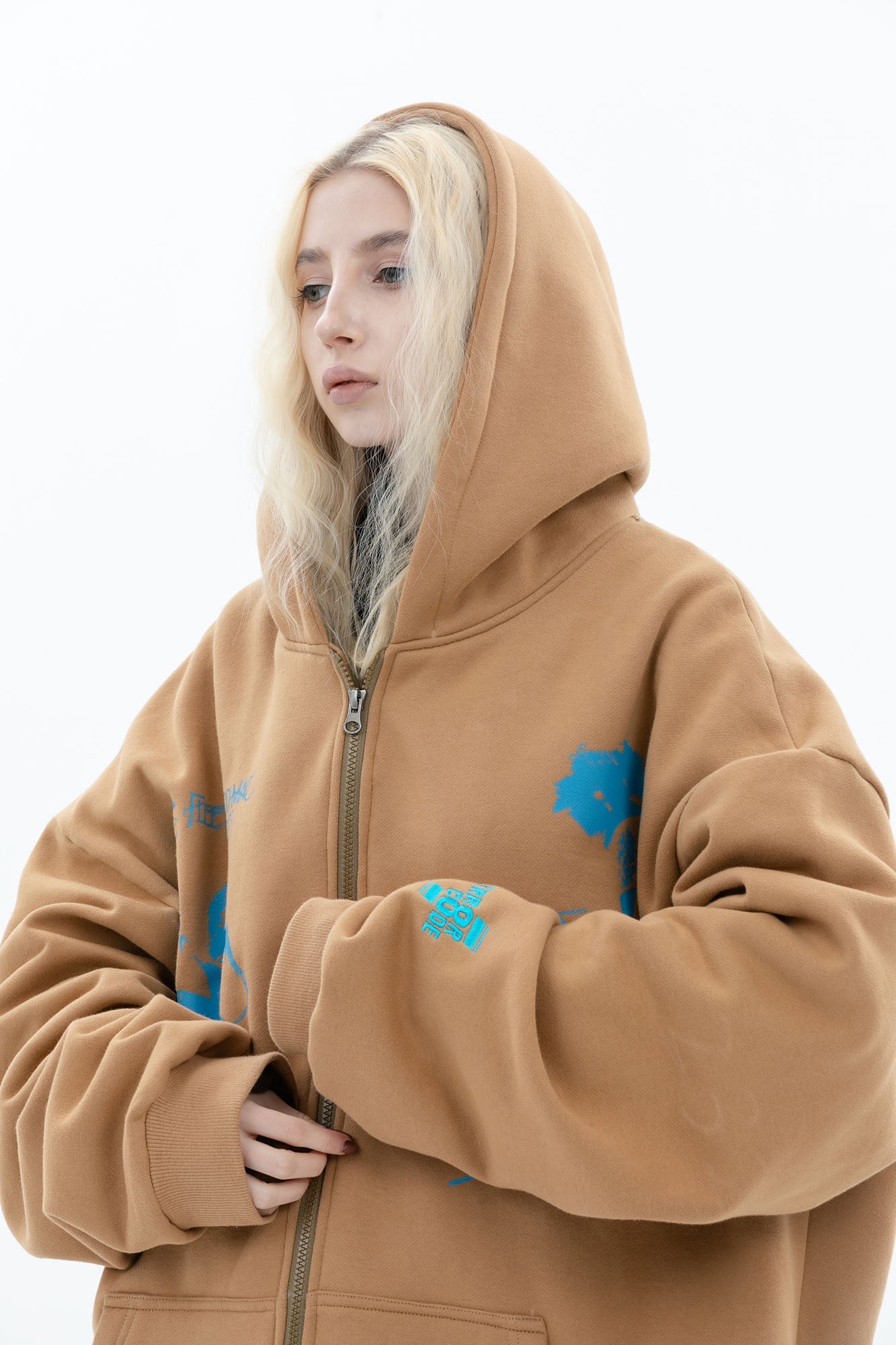 ERROR CODE ROBOT Fleetwood Mac Graphic Oversized Hooded Jacket