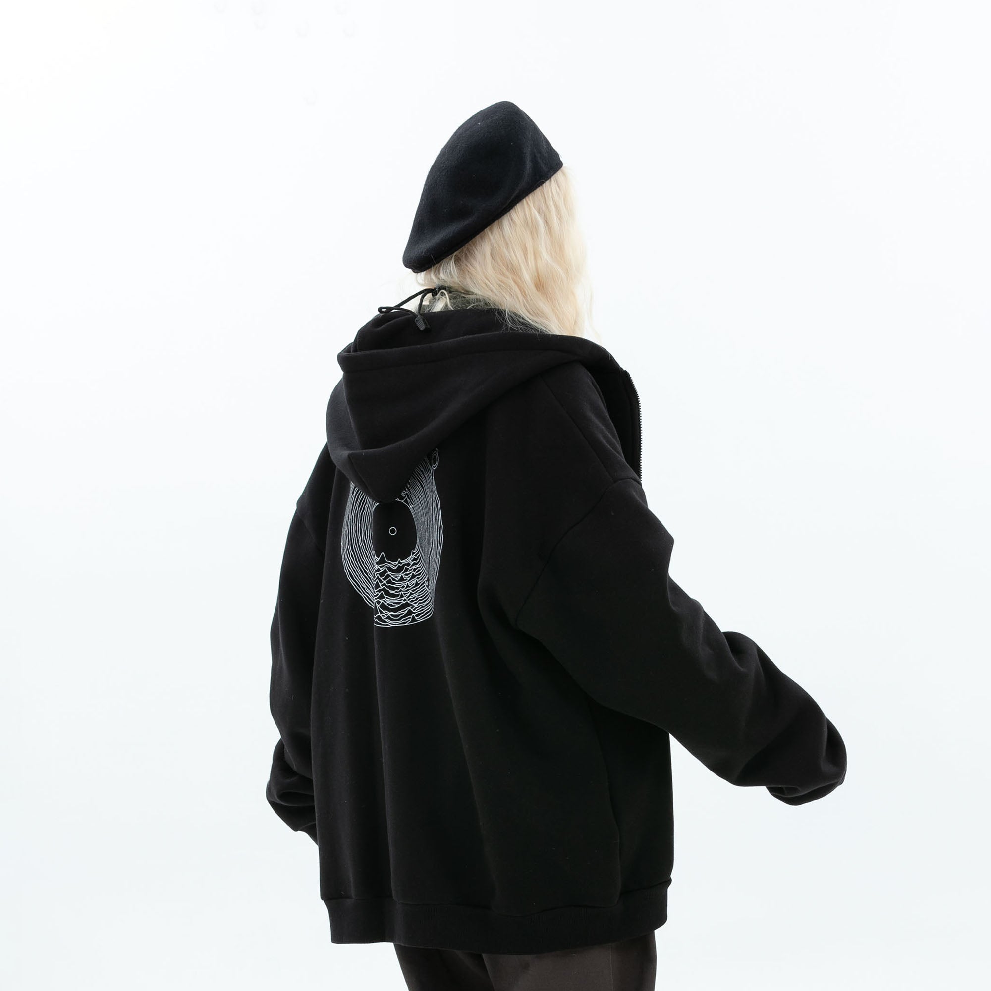 ERROR CODE ROBOT Fleetwood Mac Graphic Oversized Hooded Jacket