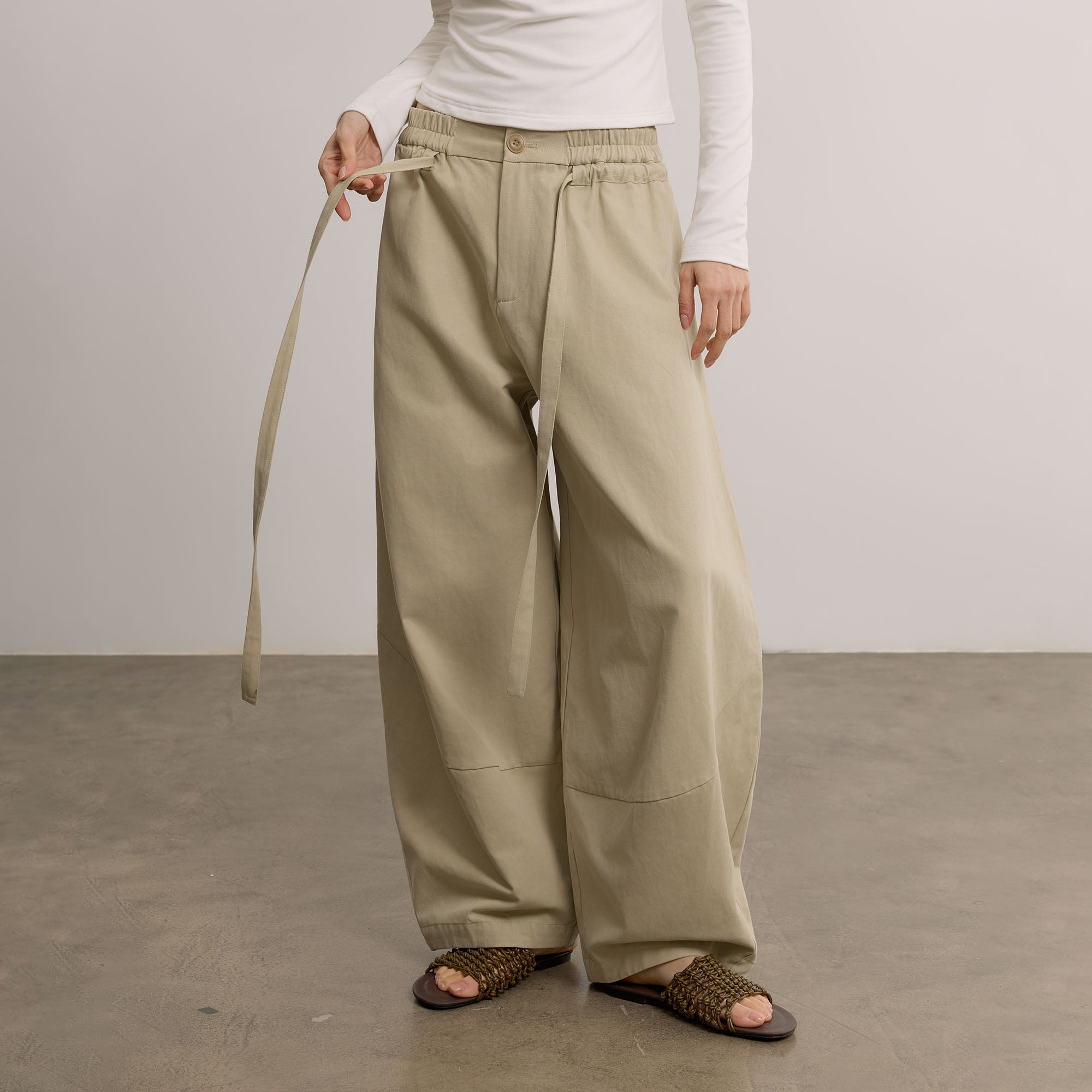 SAME FLOW Modern Oversized Drawstring Pants