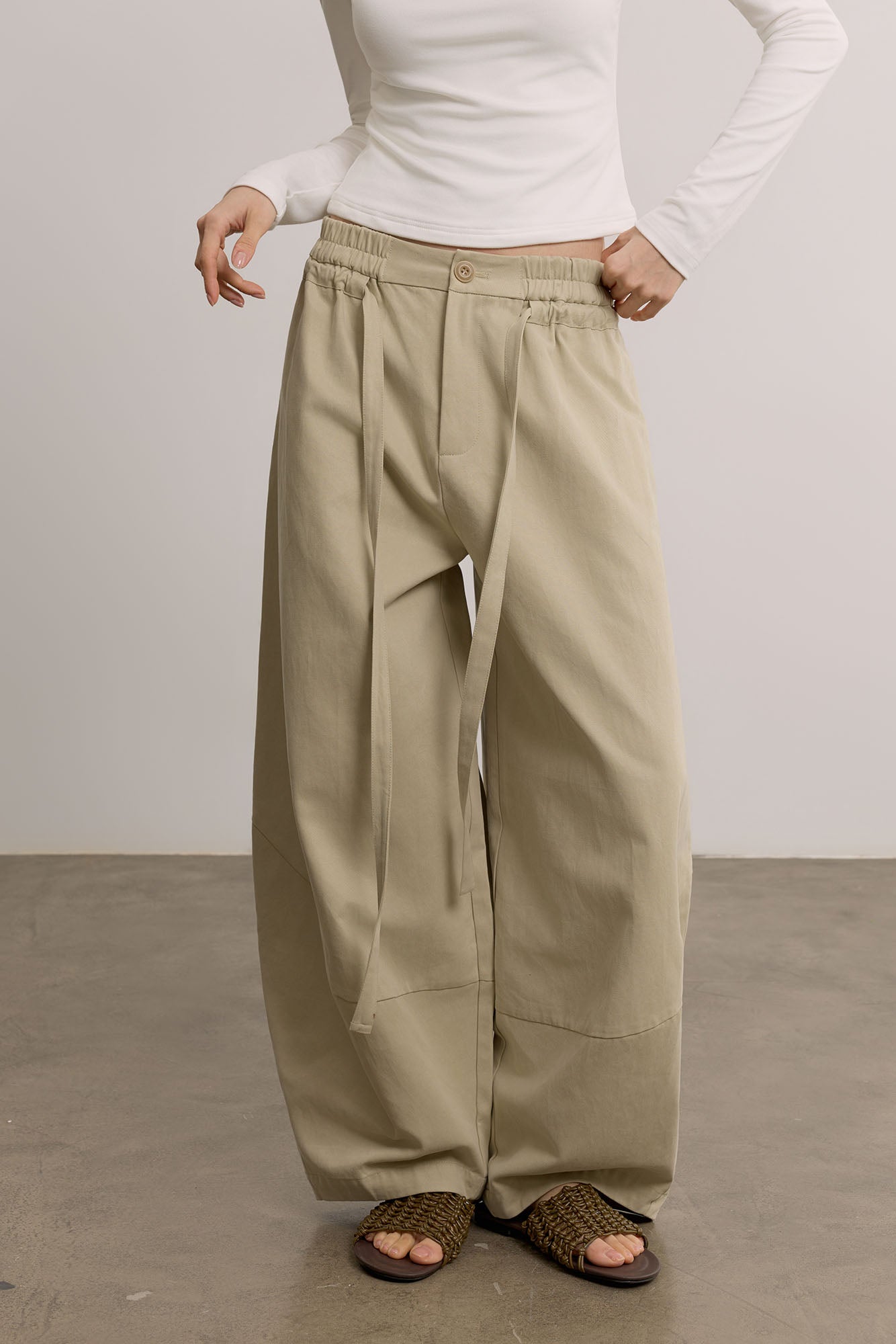 SAME FLOW Modern Oversized Drawstring Pants
