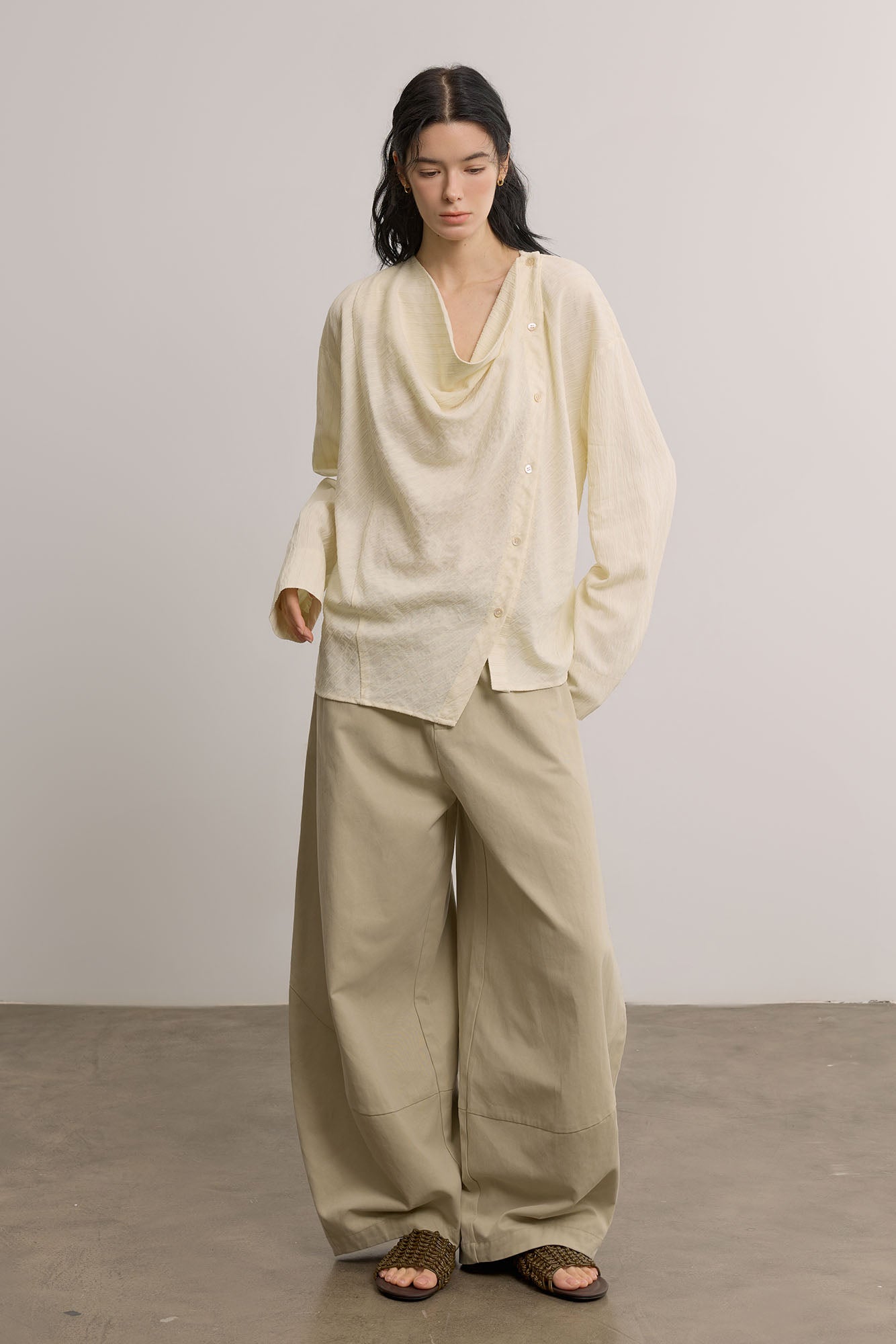 SAME FLOW Modern Oversized Drawstring Pants