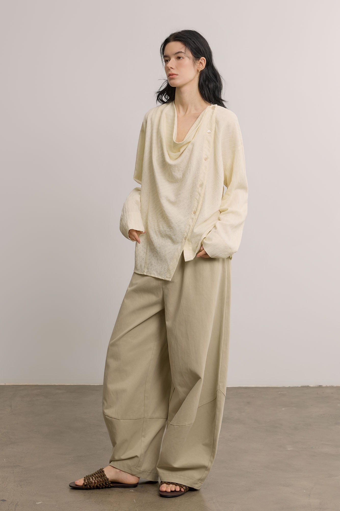 SAME FLOW Modern Oversized Drawstring Pants