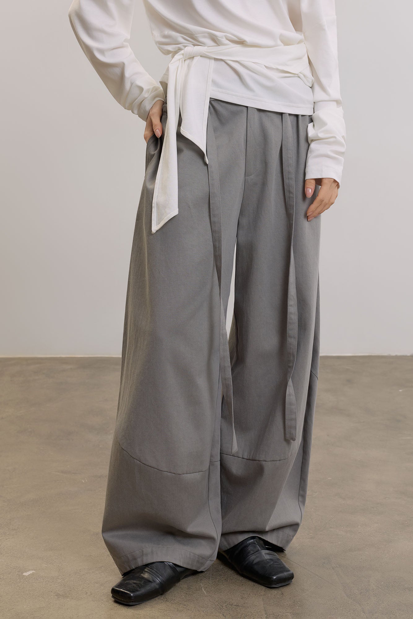 SAME FLOW Modern Oversized Drawstring Pants