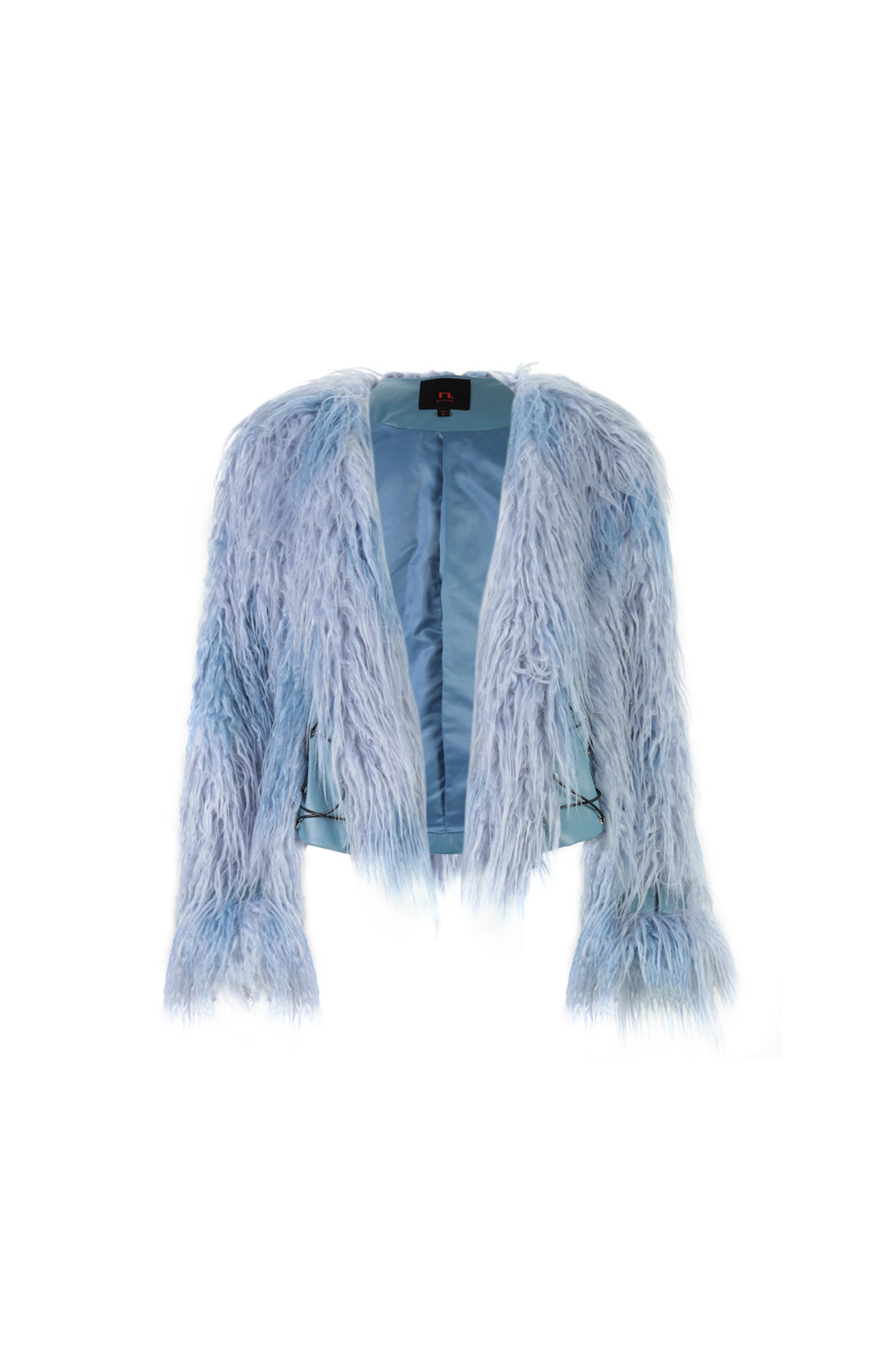 NEVER OFFEND L ANGEL Shaggy Faux-Fur Panel Jacket
