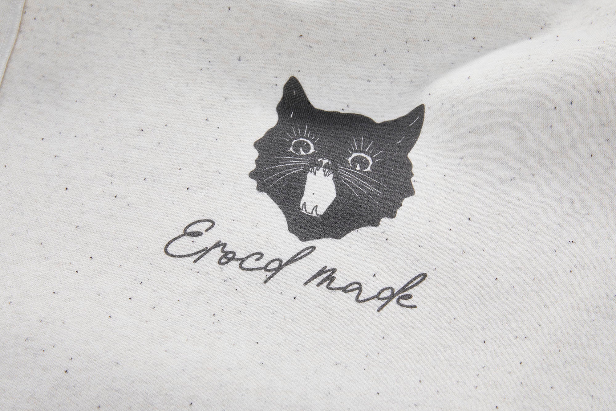 ERROR CODE ROBOT Black Cat Graphic Oversized Zip-Up Hoodie