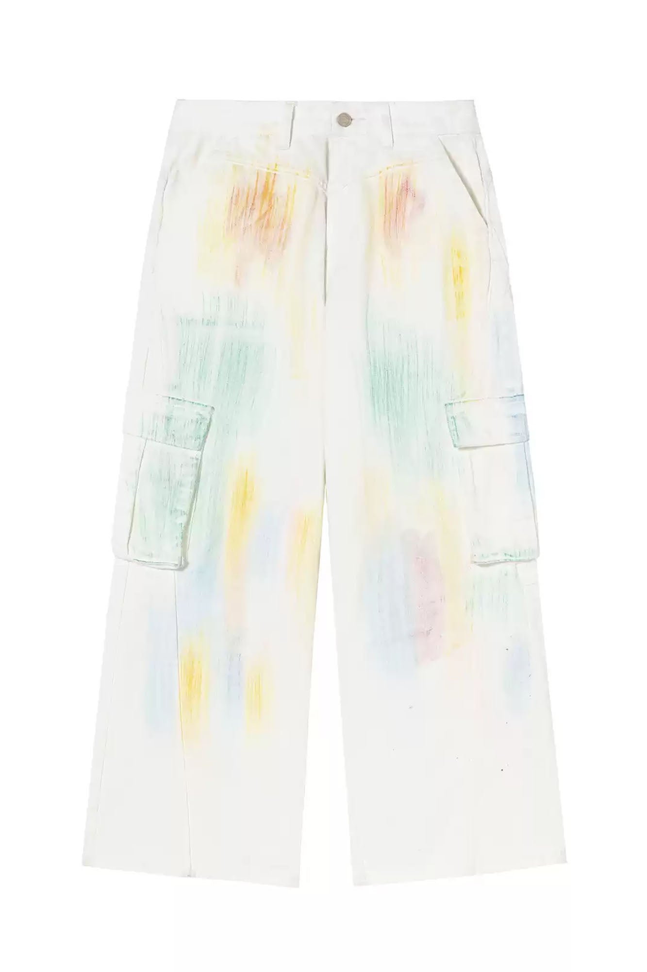SOFITTE Brushstroke Cargo Wide-Leg Pants