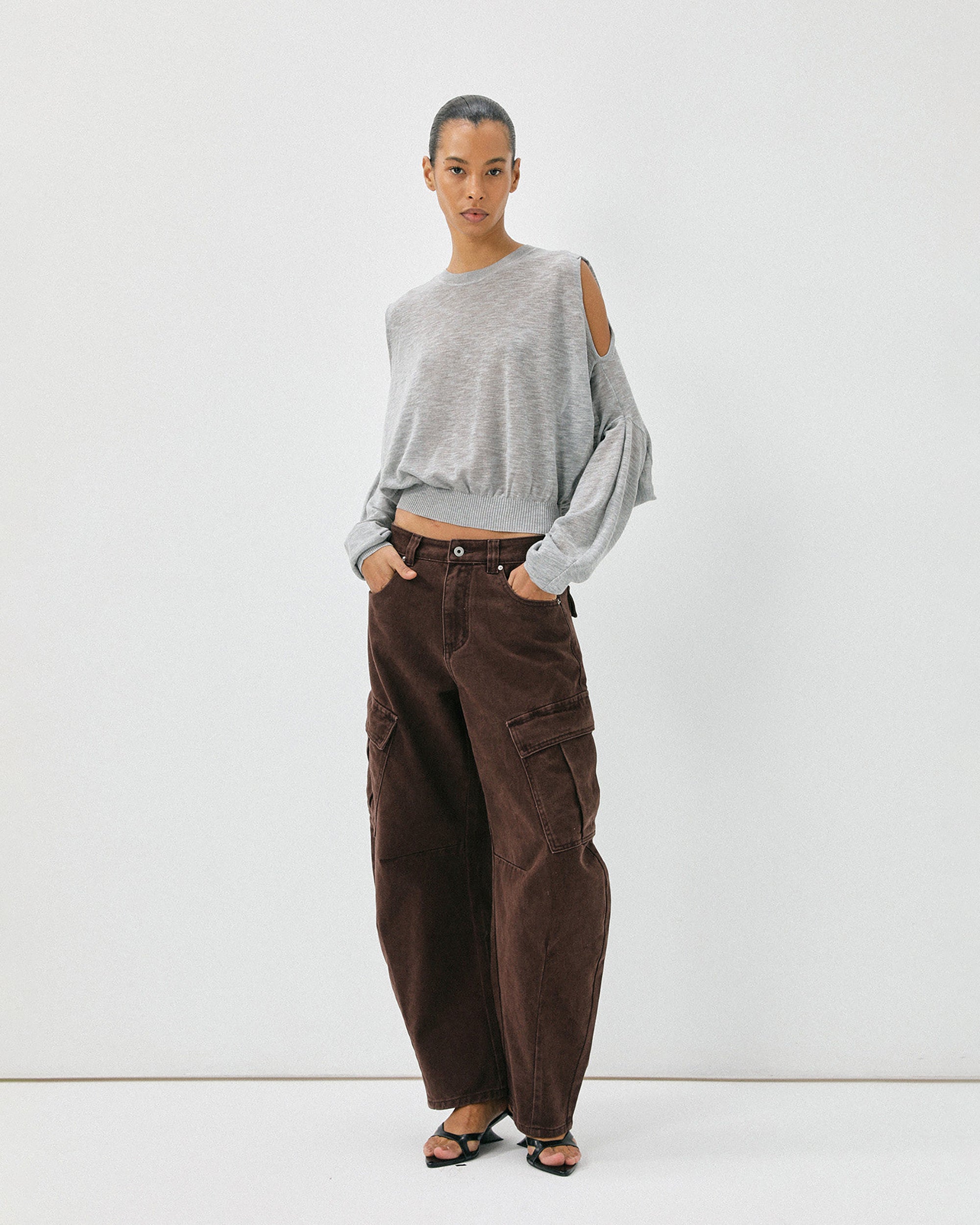COMMAND N Layered Tie-Waist Sleeveless Tank