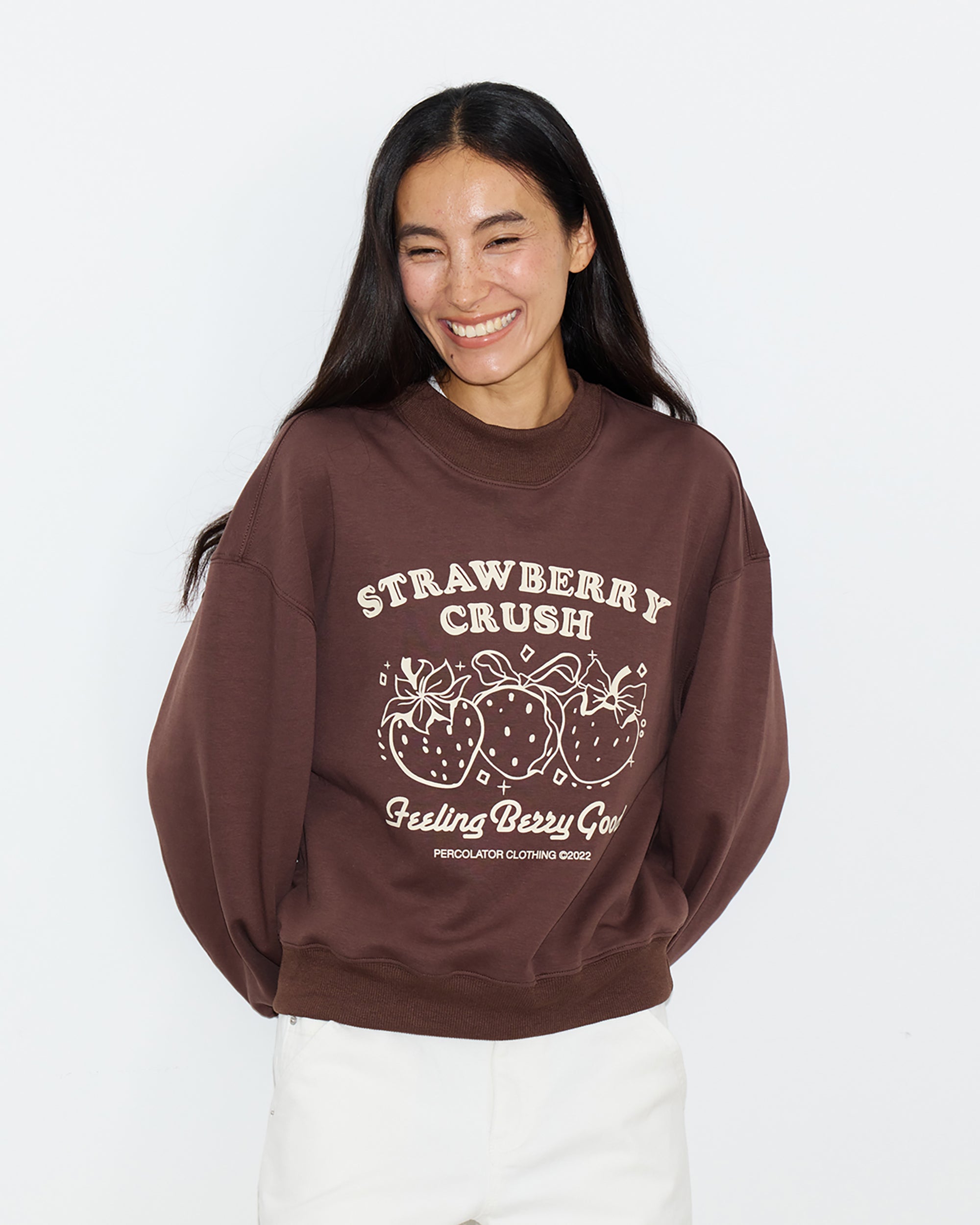 PCLA Retro Strawberry Crush Graphic Pullover