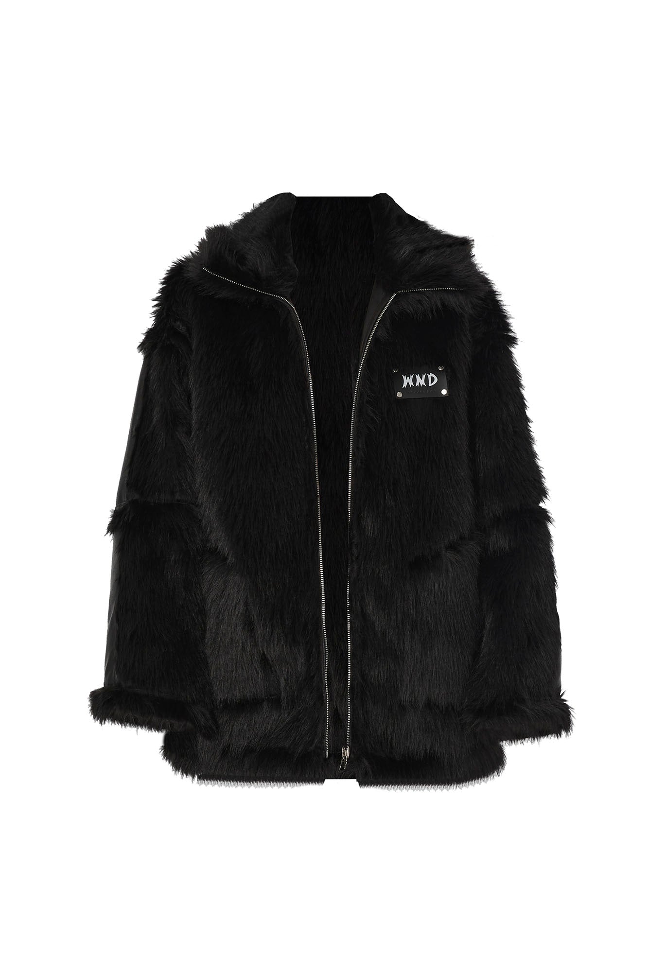 WHYNOTDANCE Reversible Faux Fur PU Jacket