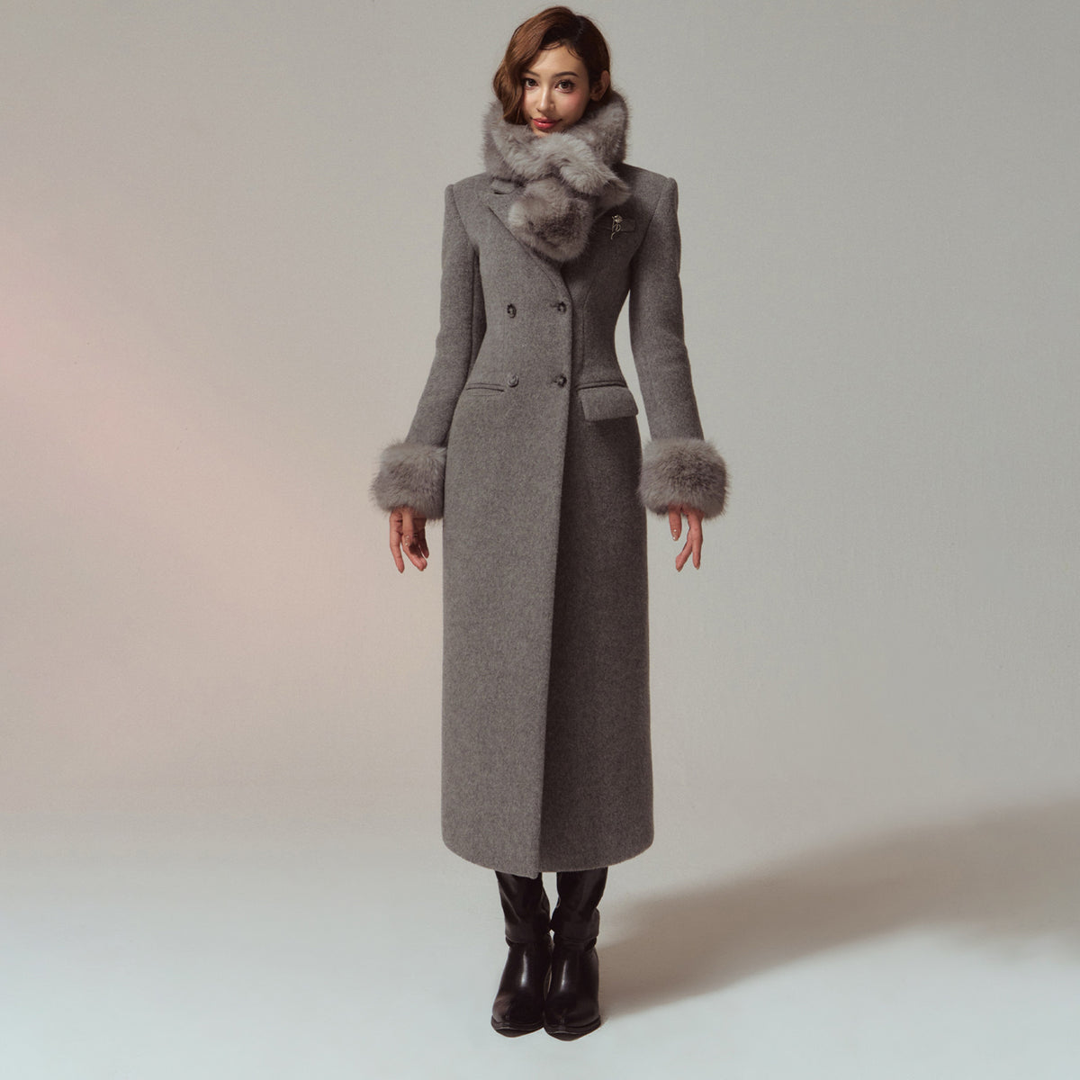 HIIMDAI Double-Faced Long Coat