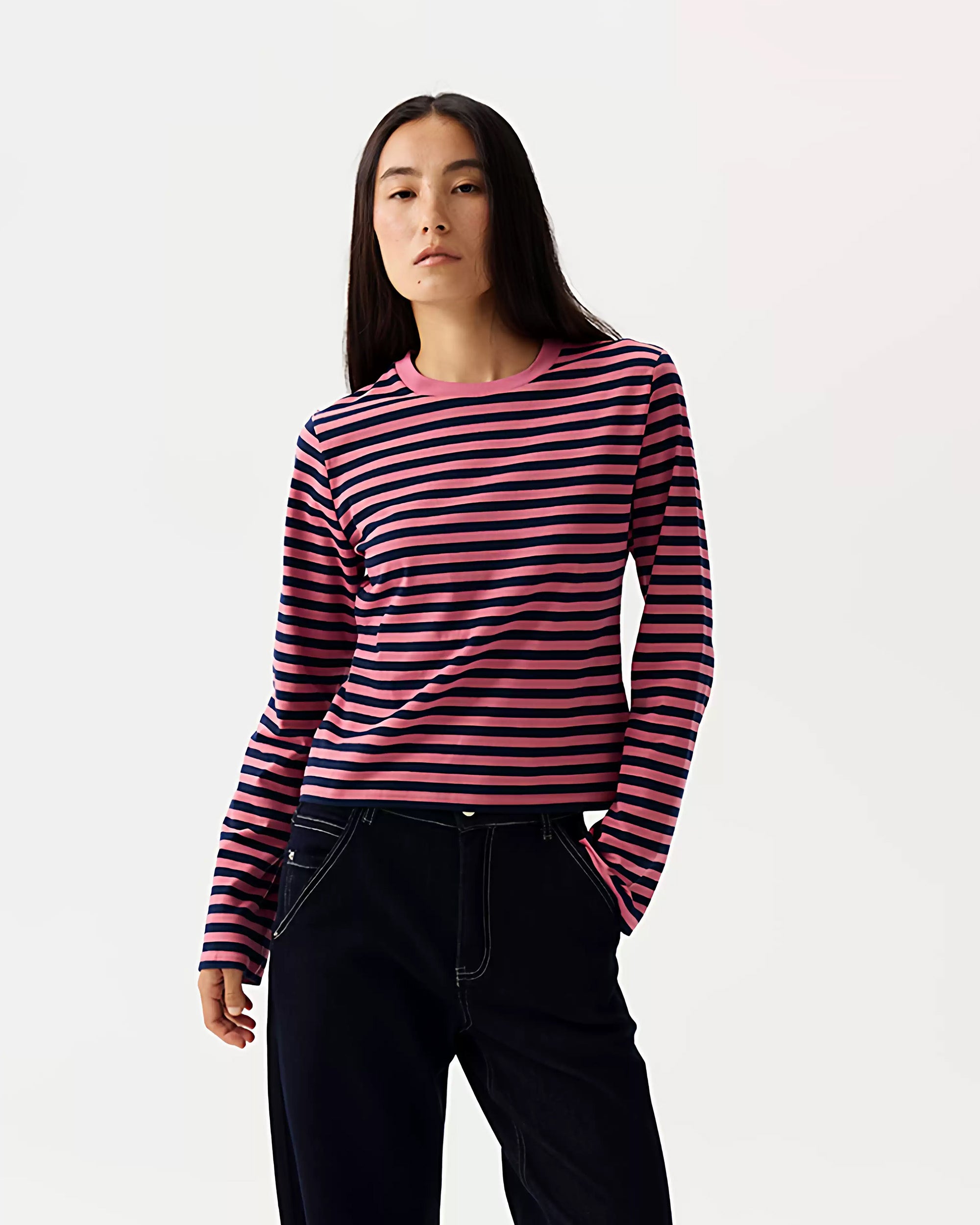 PCLA Essential Striped Long-Sleeve Tee